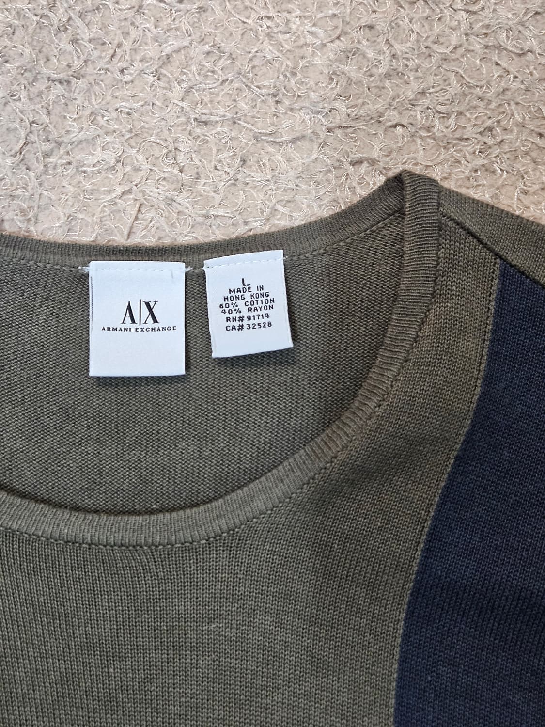 알마니 익스체인지  니트긴팔 상품이미지3