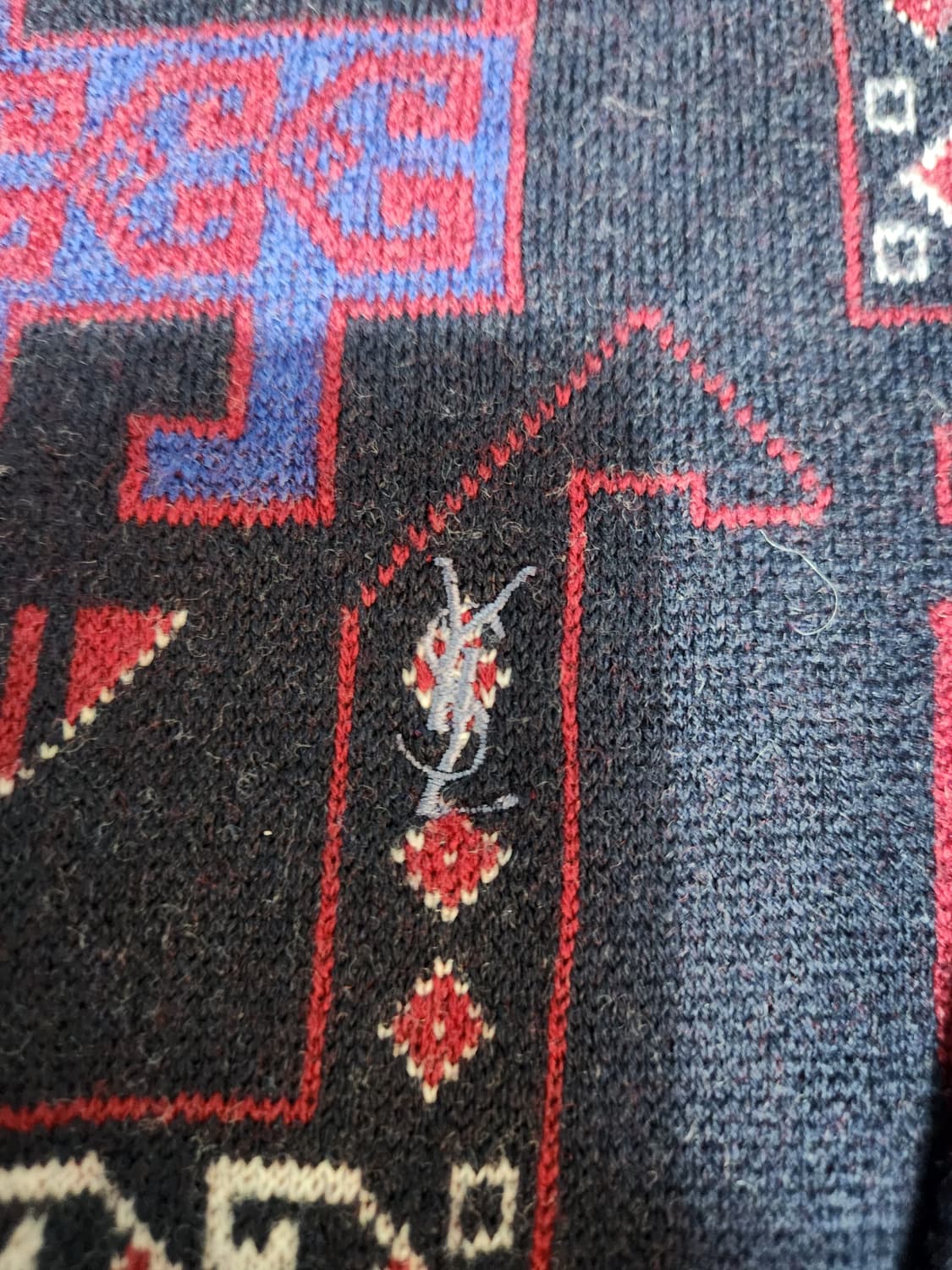 빈티지 생로랑 패턴니트 (하자있음) 상품이미지3