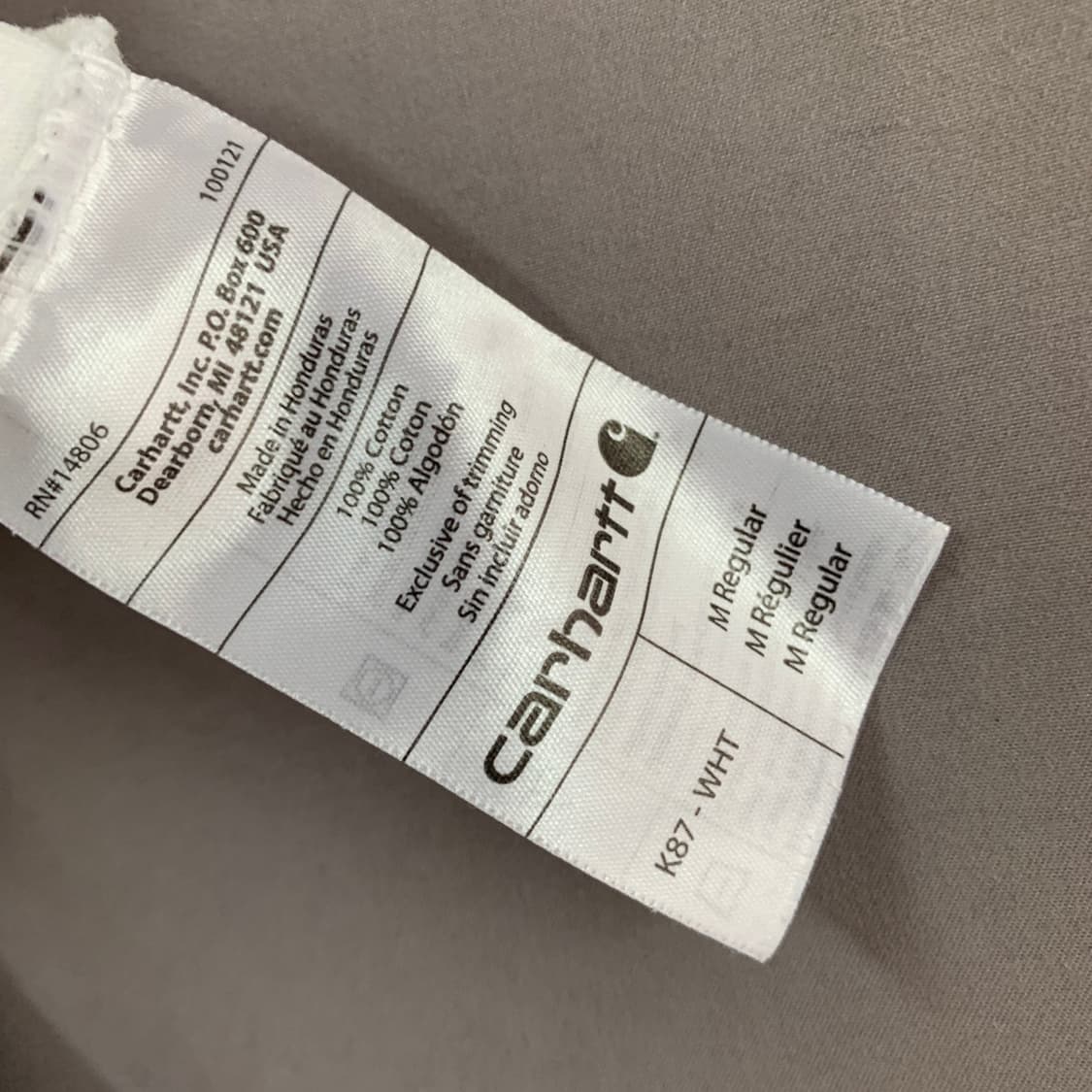 M CARHARTT 칼하트 오리지널핏 K87 포켓 반팔티 상품이미지5