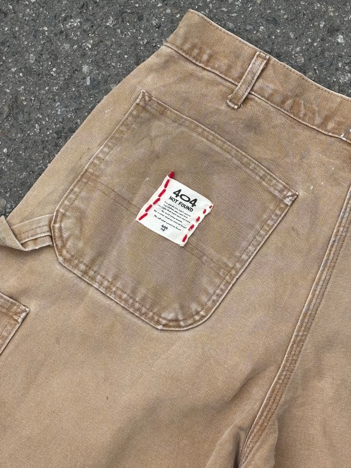 90s'커스텀 카하트 워크팬츠 베이지 상품이미지10