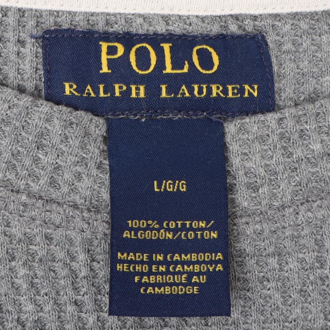 폴로 랄프로렌 그레이 와플 롱슬리브 티셔츠 상품이미지8