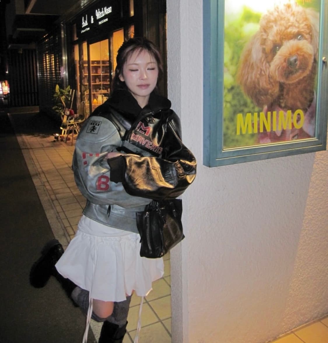 [미노이 착용] Blndnoplan leather jacket  상품이미지2