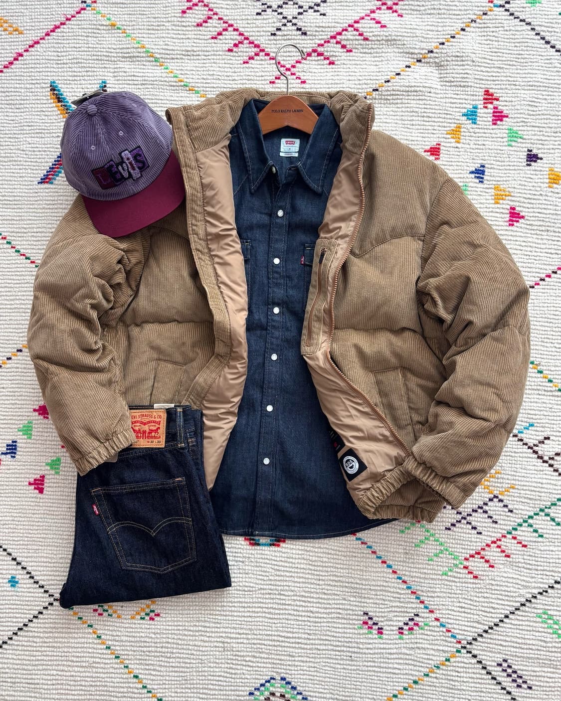 리바이스 코듀로이 다운 패팅 자켓 XL 상품이미지4