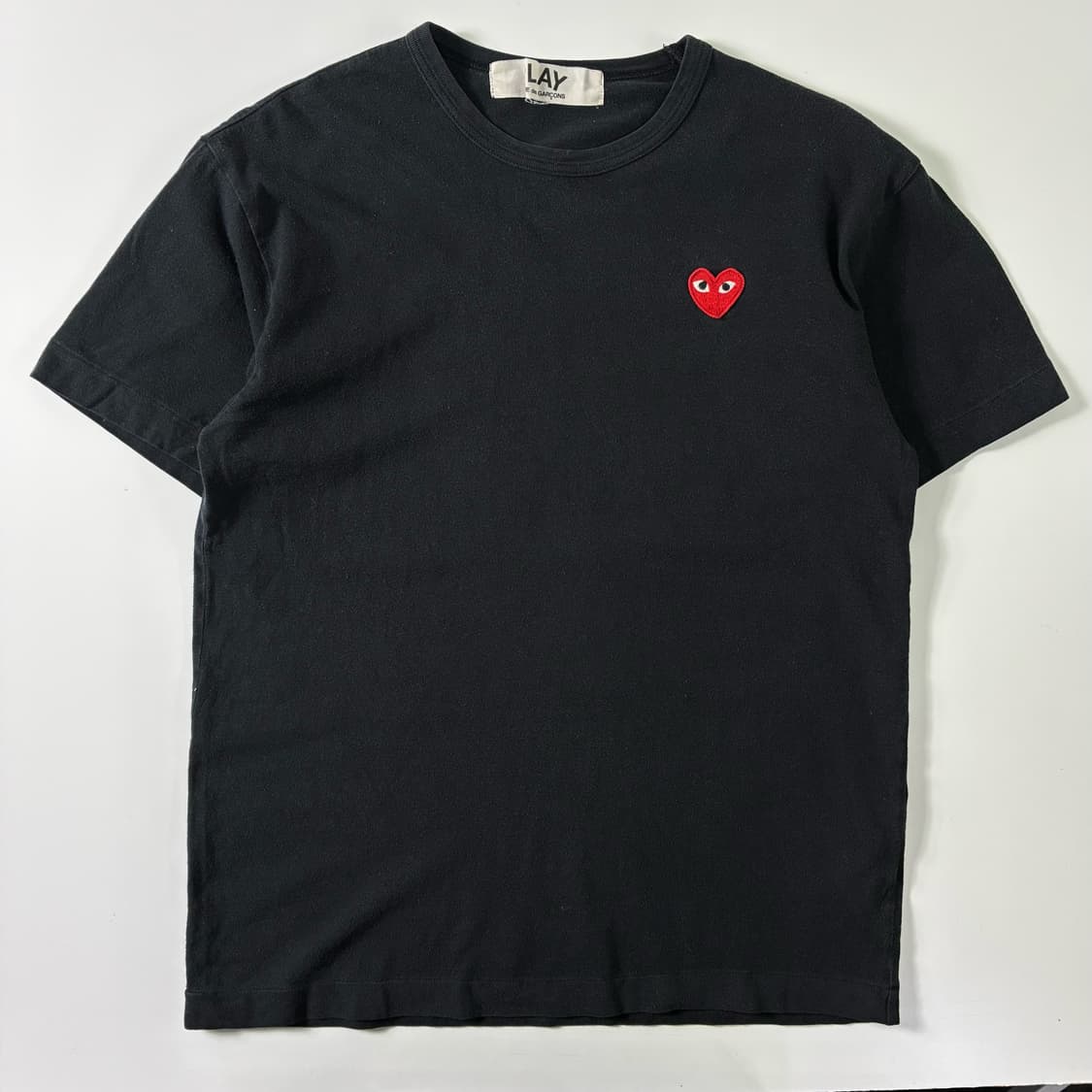 Comme des garsons  꼼데가르송 하트와펜 블랙 반팔티셔츠   상품이미지1