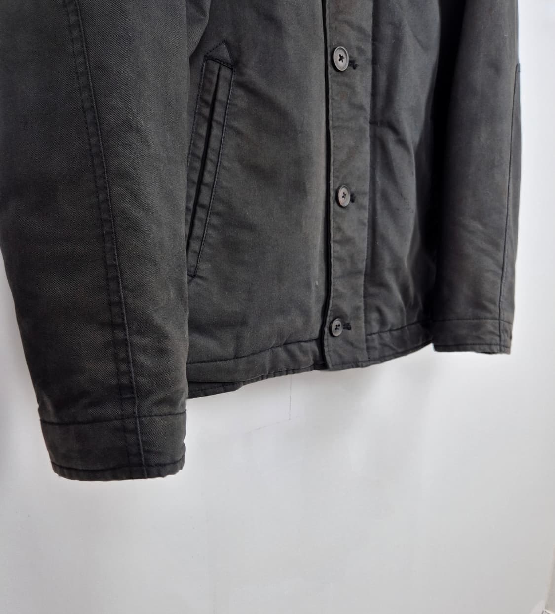 캉골 블랙 퍼카라 보아안감 자켓 상품이미지5