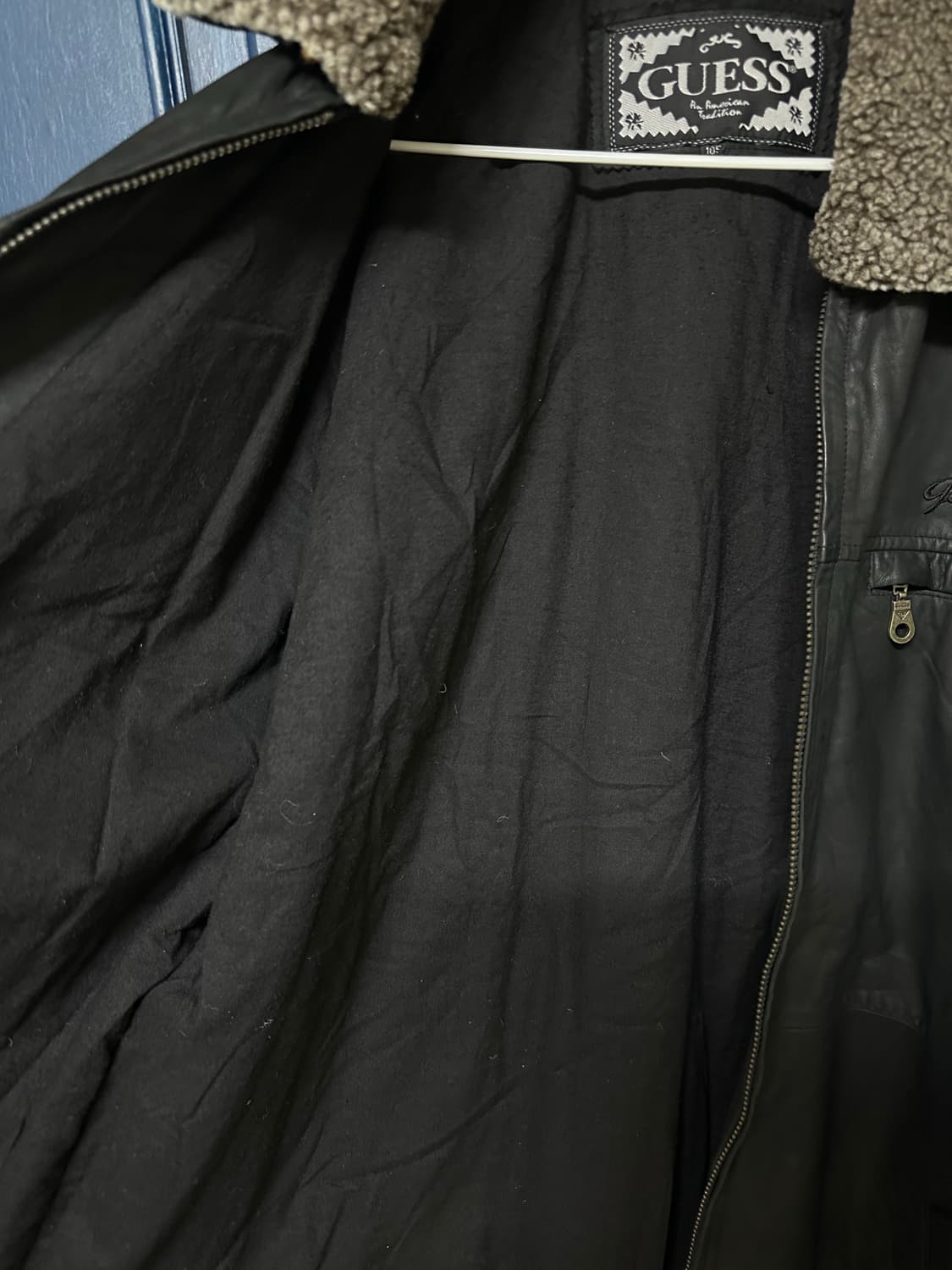 GUESS 양가죽자켓 105사이즈 L사이즈 상품이미지3