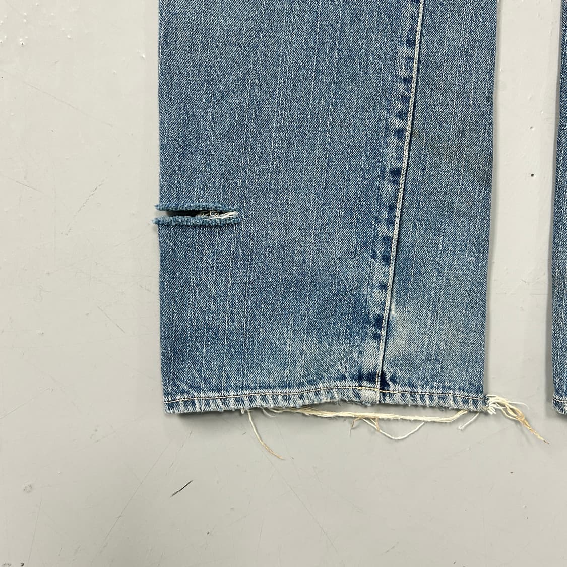 45rpm 워시드 셀비지 데님 팬츠 상품이미지4