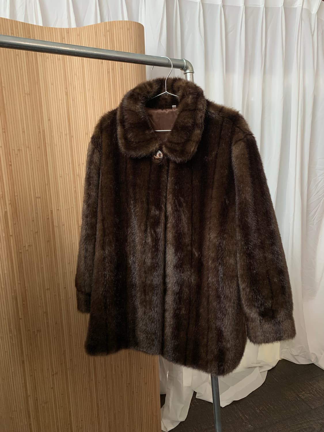 빈티지 브라운 퍼 코트(Fuax Fur) 상품이미지3