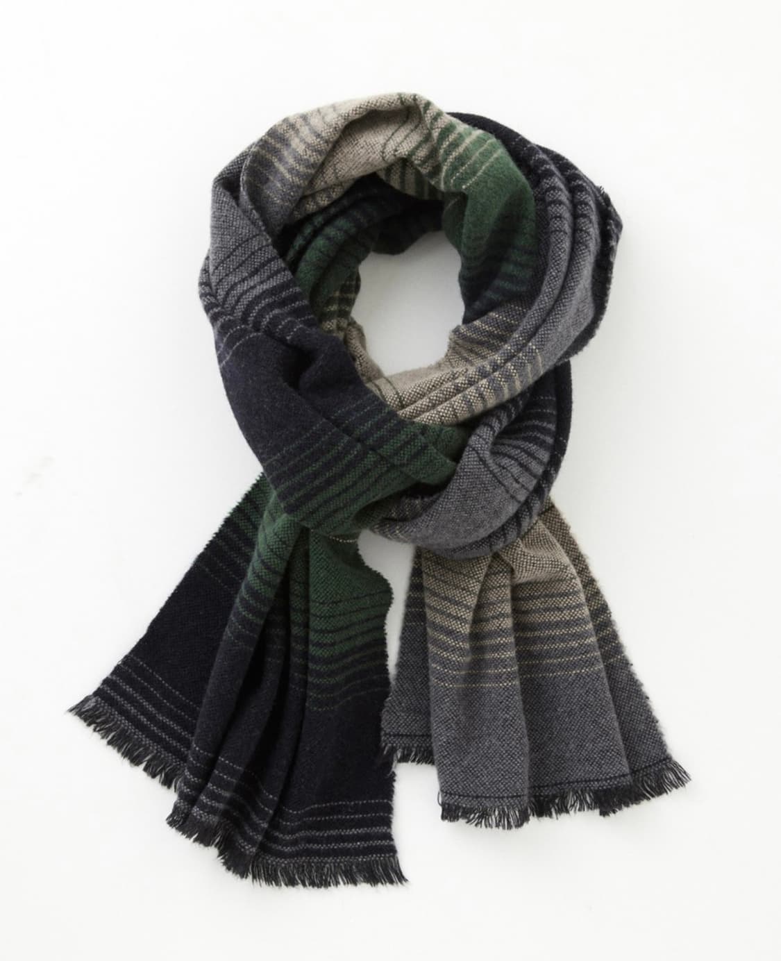 해칭룸 빈티지 그라데이션 앙고라 머플러 멀티그린 상품이미지1