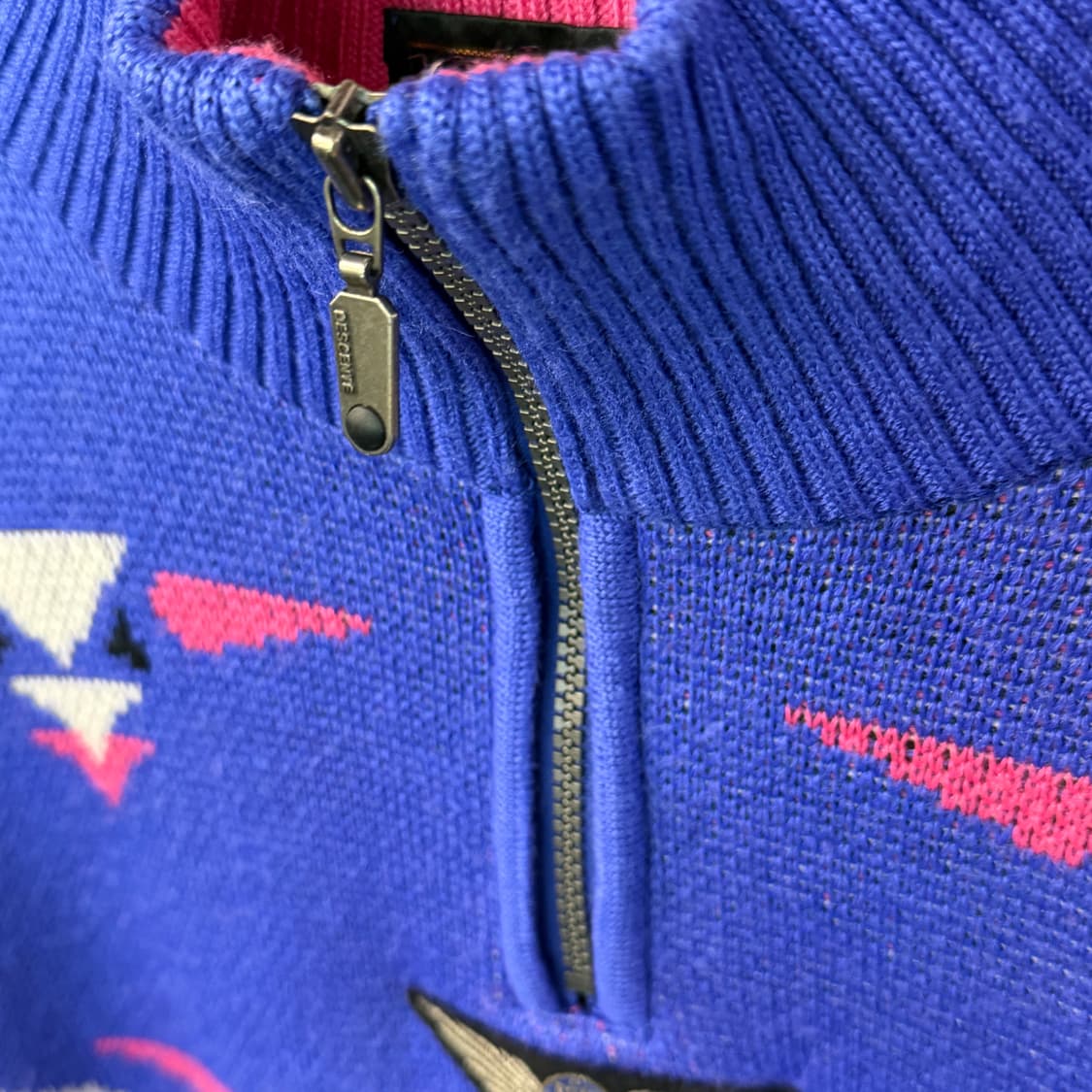 [L] 80s 올드 데상트 니트 하프집업   상품이미지4