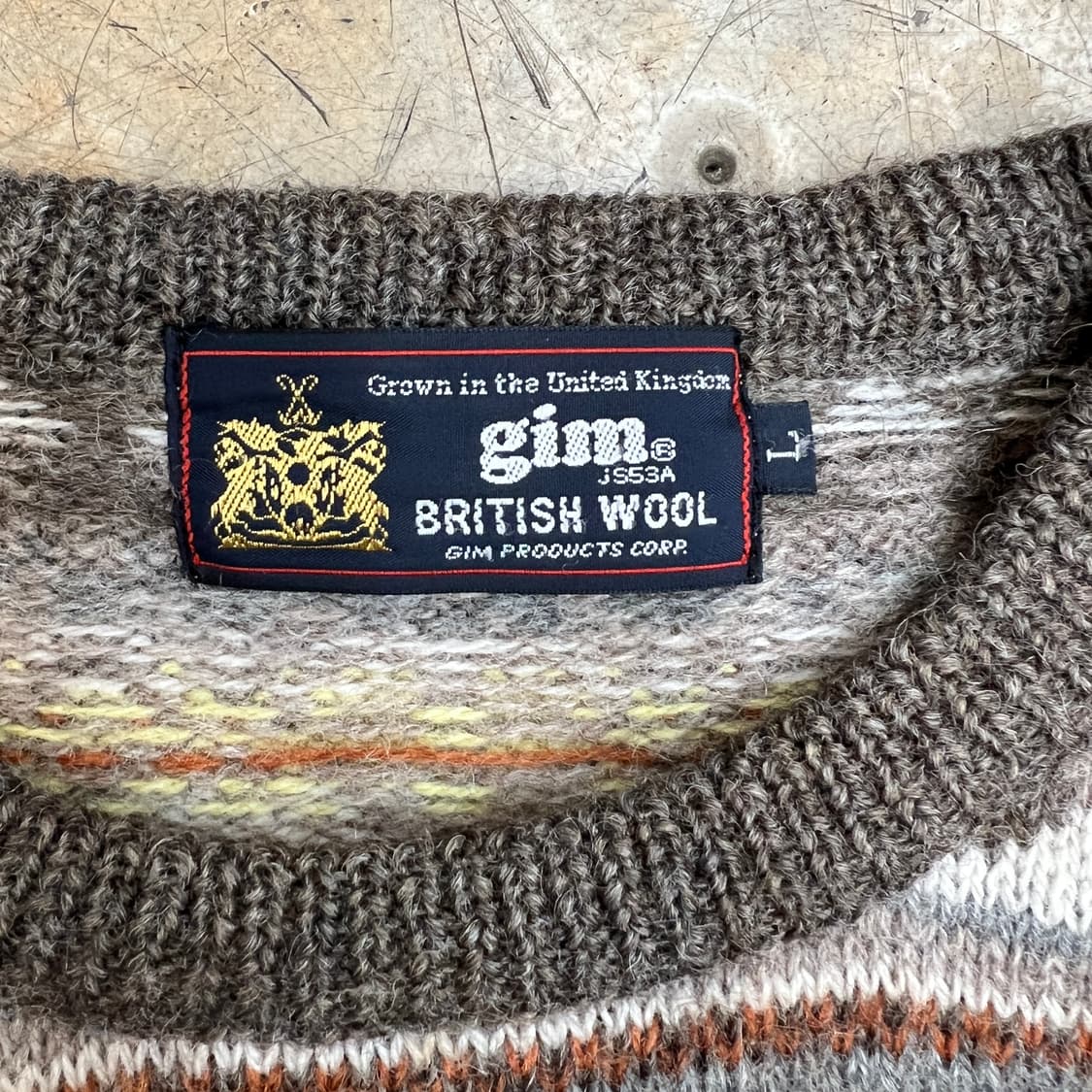 gim 브리티시 울 페어아일 니트 상품이미지5