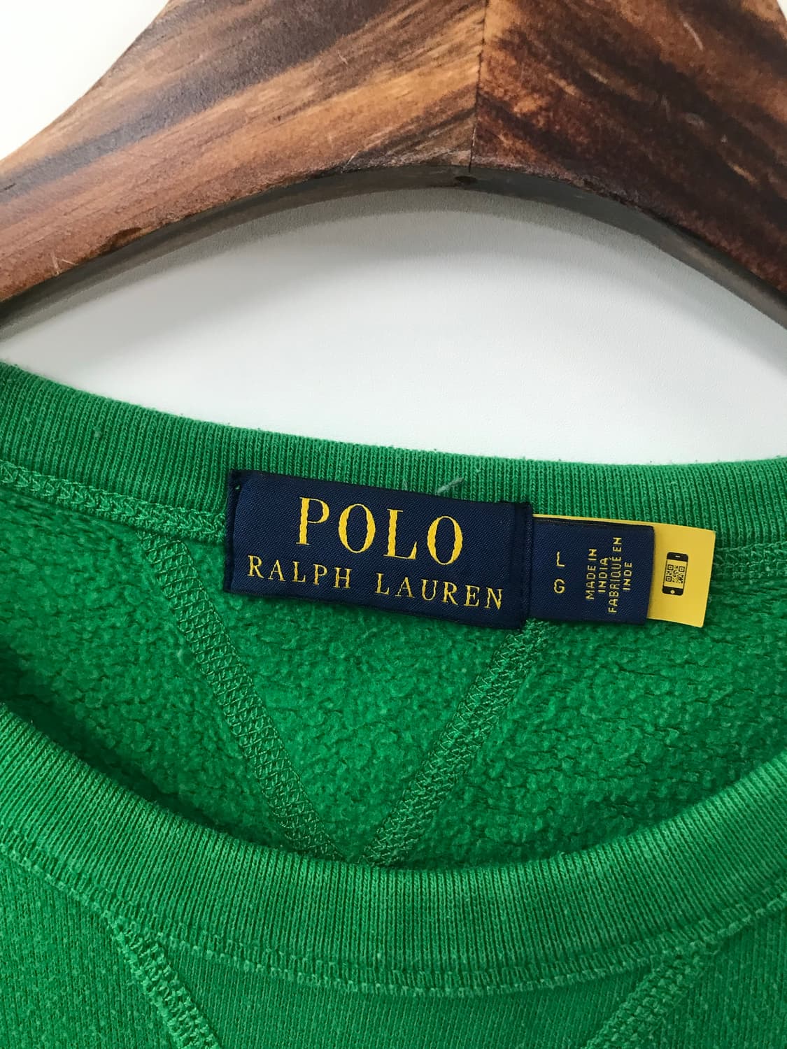 폴로 랄프로렌 QR 신형 스펠아웃 그린 맨투맨 상품이미지8