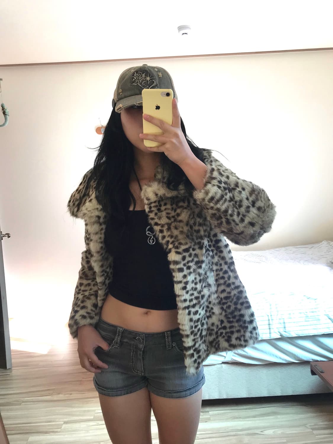 호피 퍼 자켓 상품이미지1