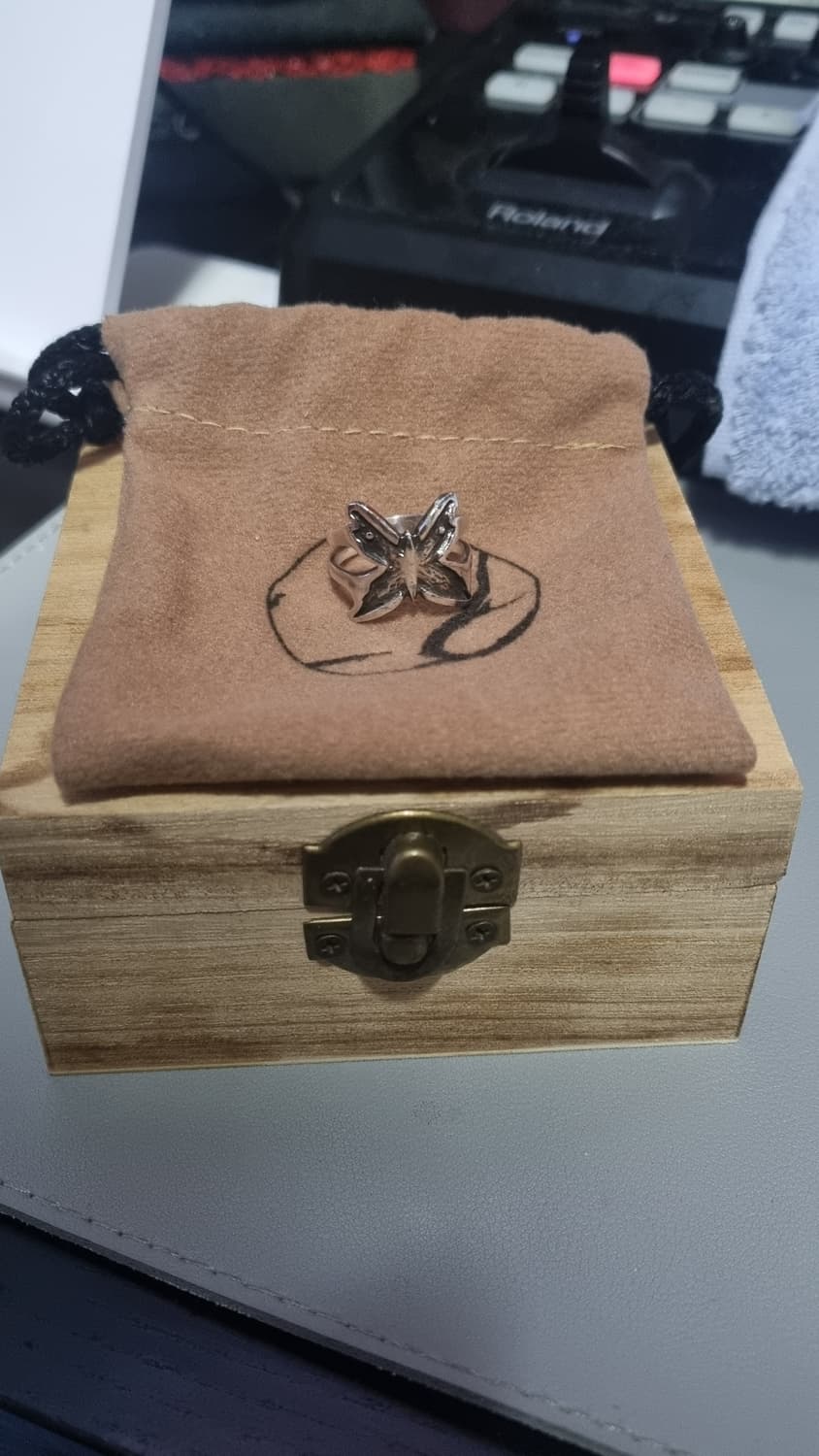 바호스튜디오 sharp butterfly ring 실버925 반지 16호 상품이미지2