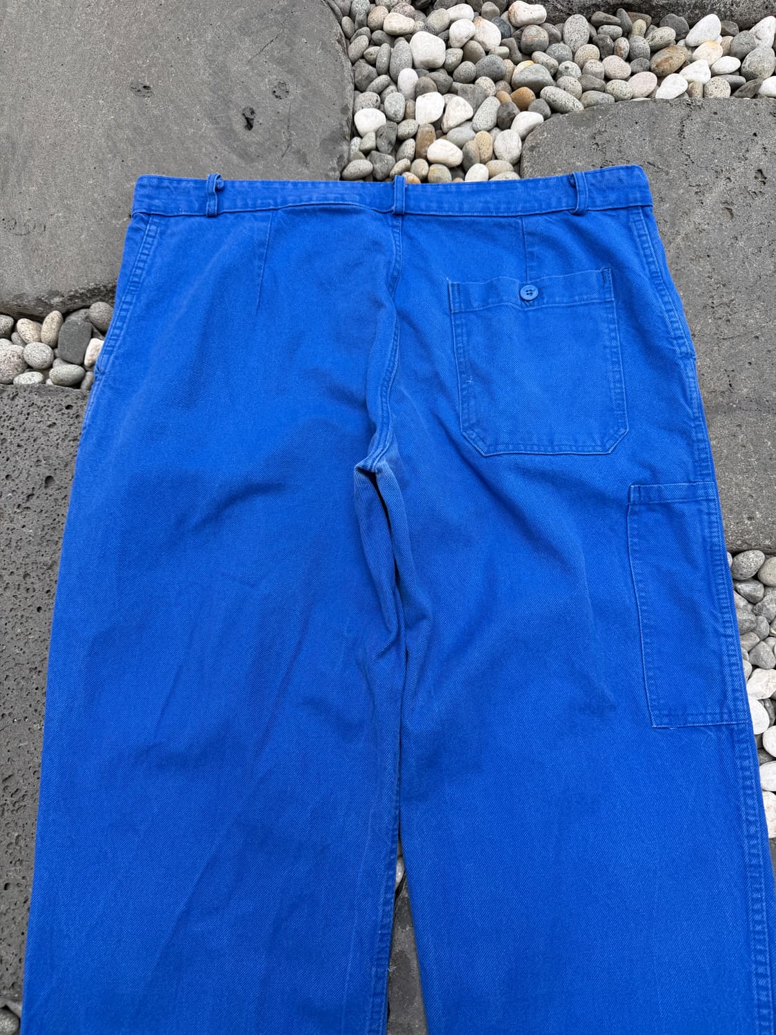 1990s FADED WASHED BLUE WIDE 프렌치워크팬츠 상품이미지8