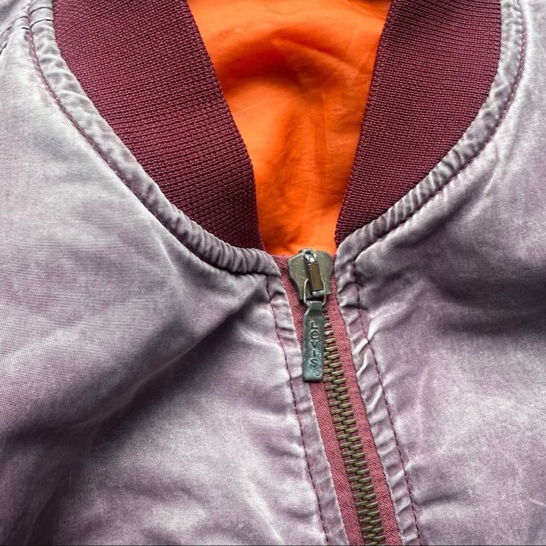 90s Vintage Levi‘s 리바이스 더스트 핑크 MA-1 자켓 상품이미지4