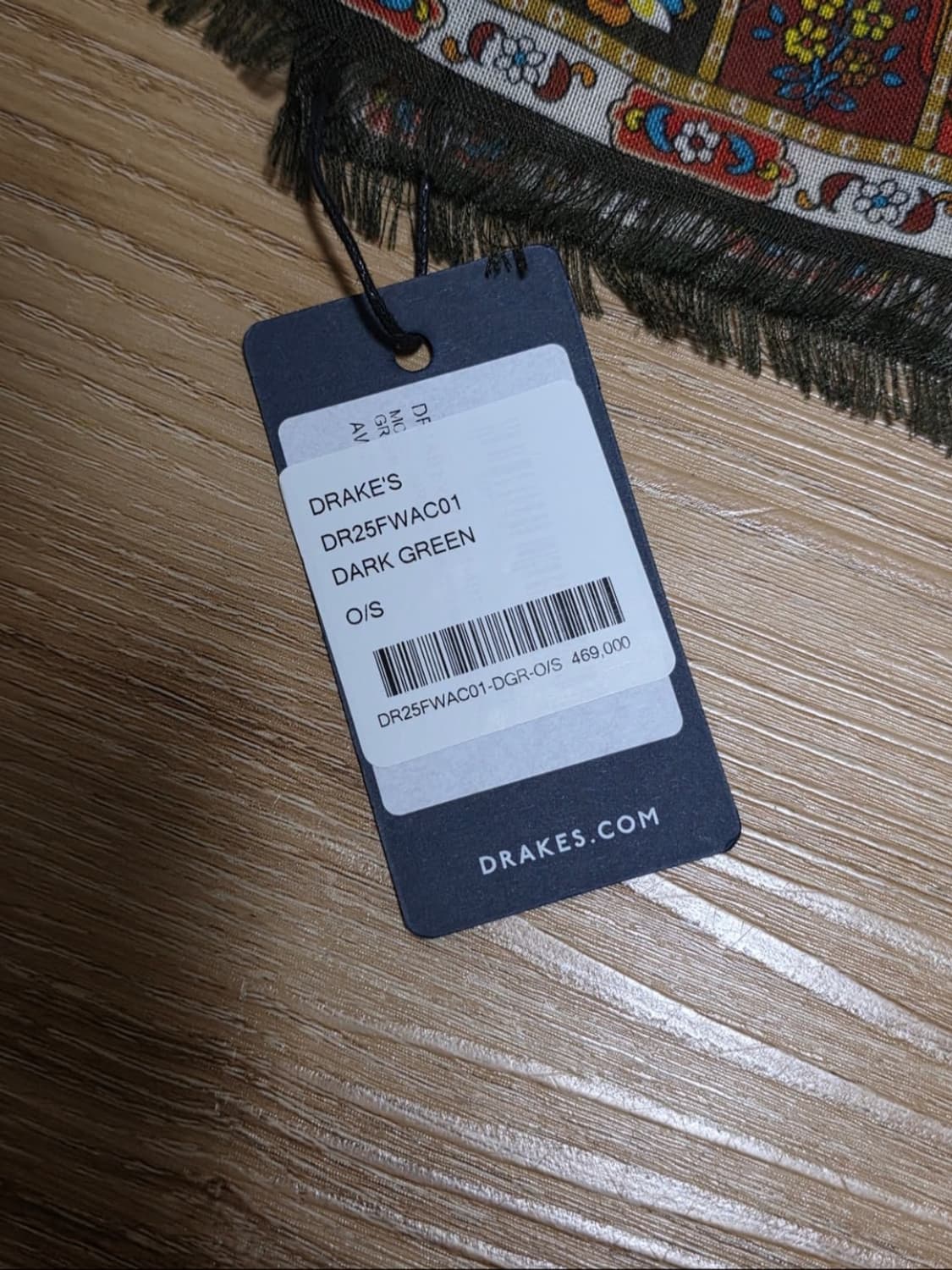 새제품 택포38만)25fw드레익스 무굴 스카프 다크그린 상품이미지2