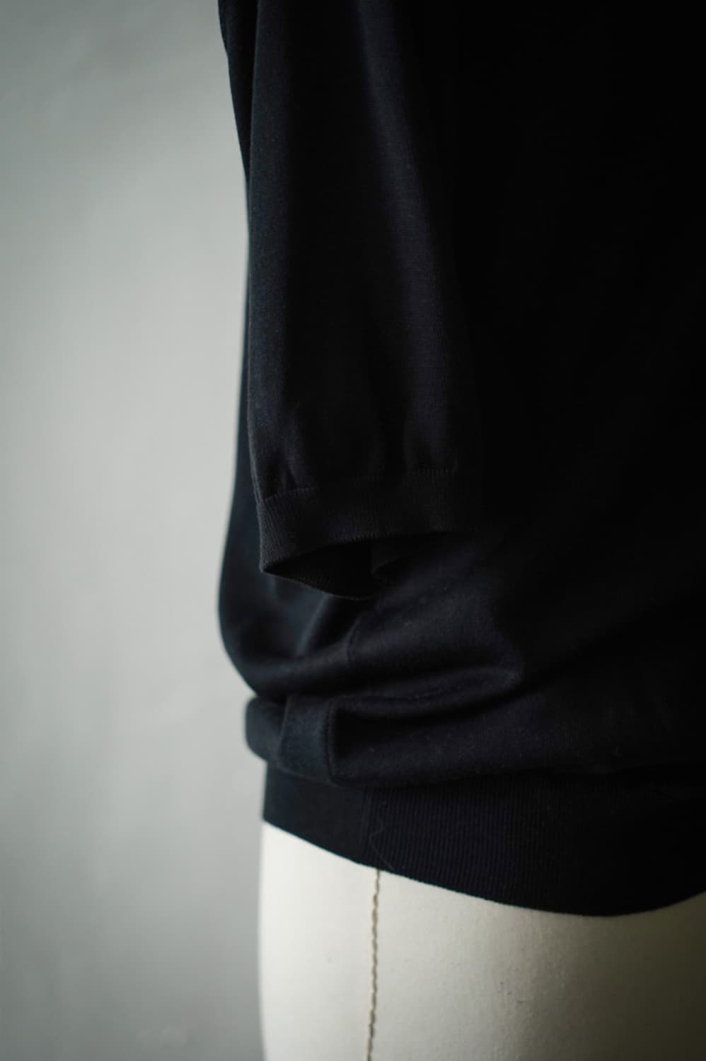(1)HERILL SILK POLO 반팔티 블랙 상품이미지5