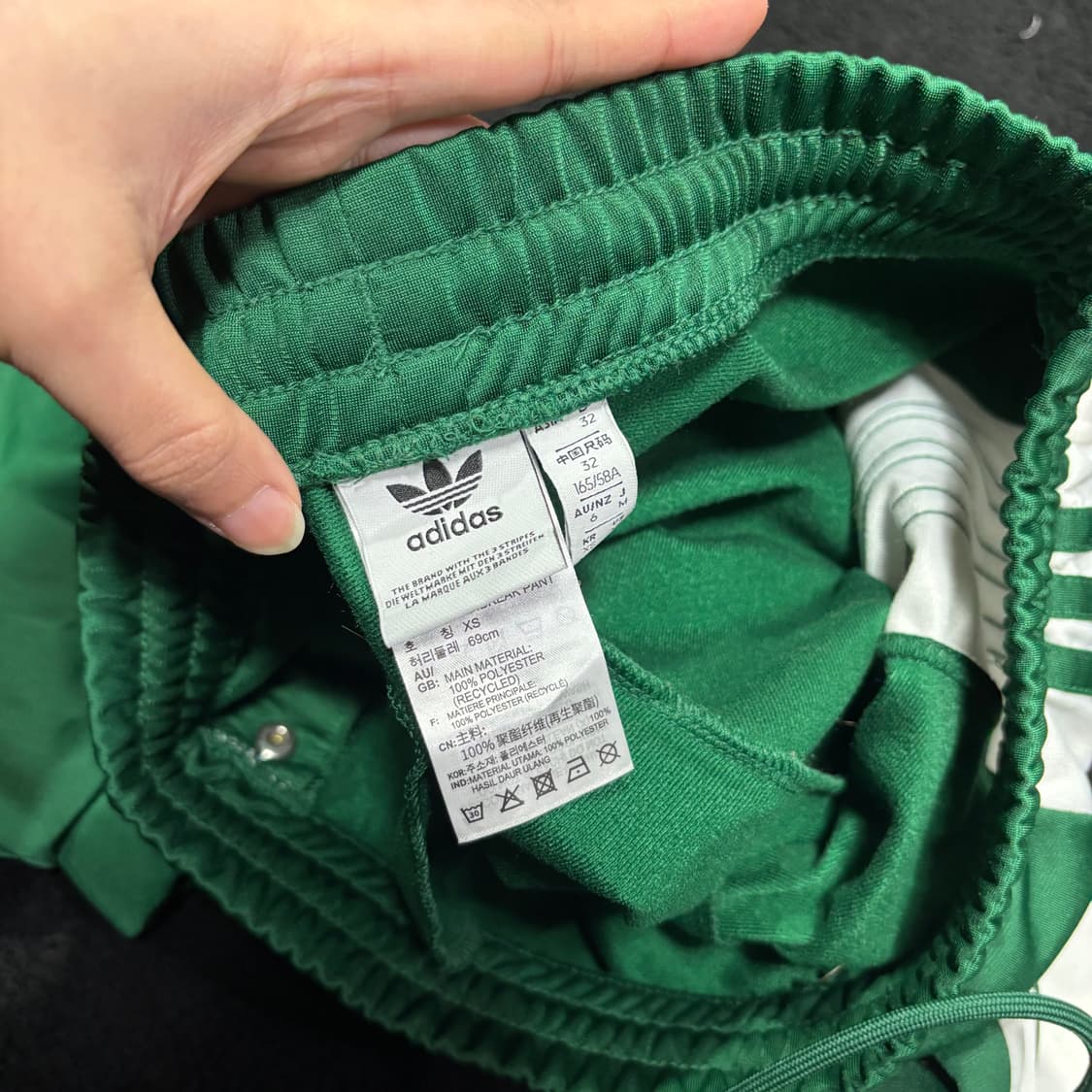 95 아디다스 그린 아디브레이크 사이드버튼 트랙팬츠 상품이미지4