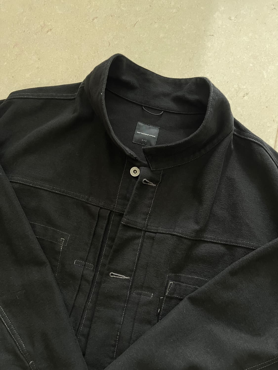 모이프(MOIF) 트러커 자켓 블랙 003 사이즈 상품이미지1