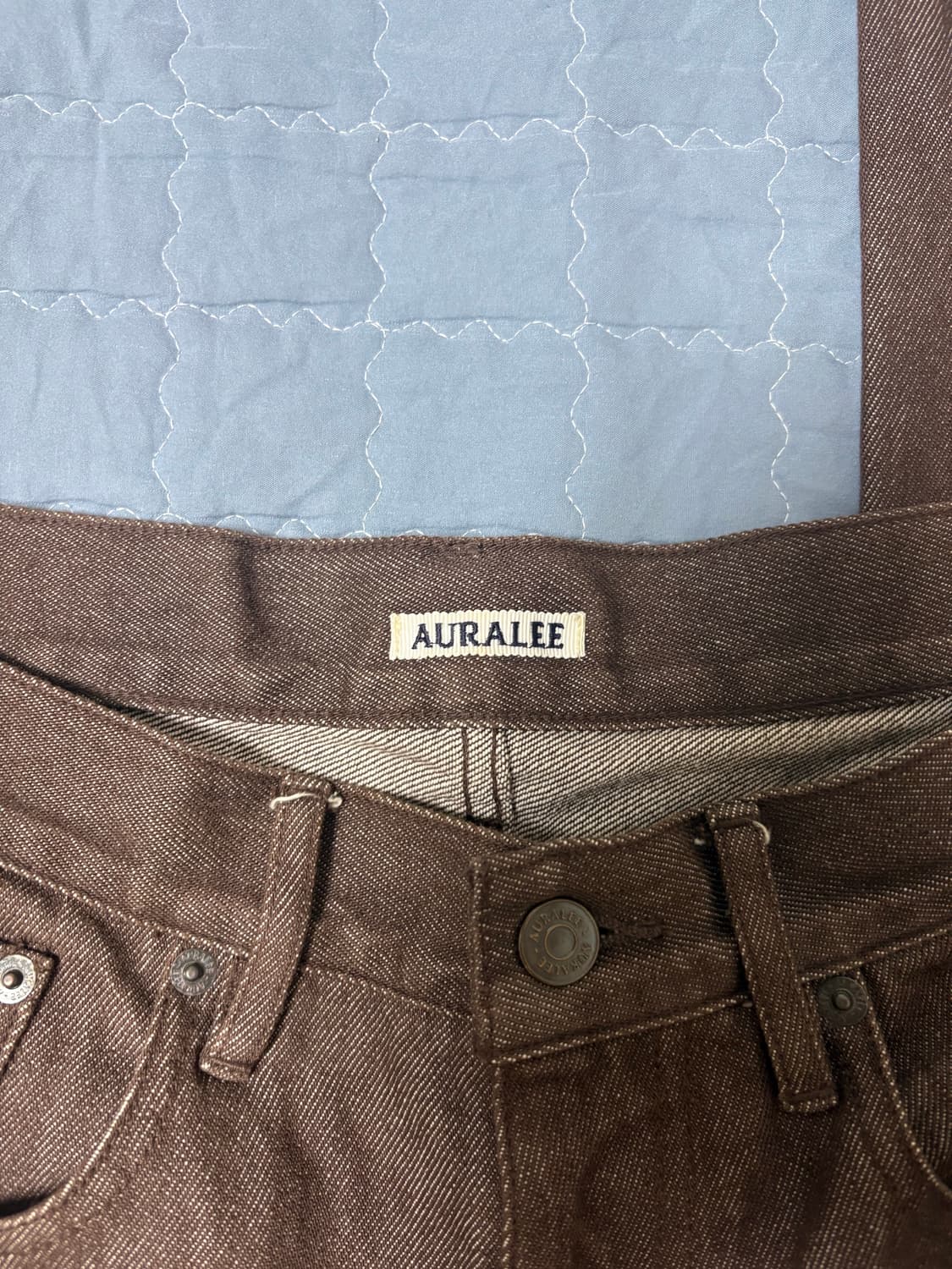 오라리 5p 브라운 데님 30 상품이미지2