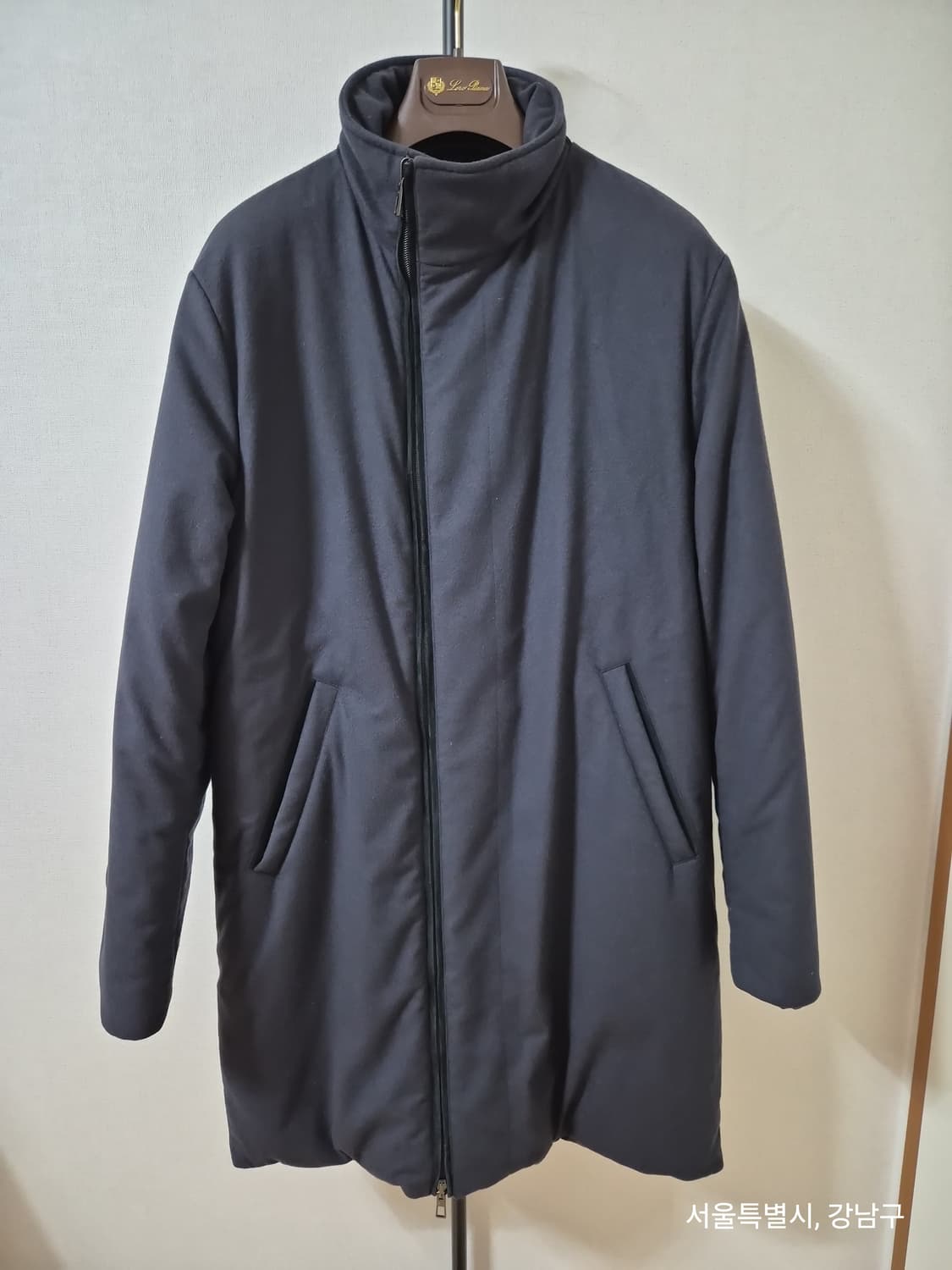 로로피아나 캐시미어 리버시블 롱패딩 M 상품이미지1