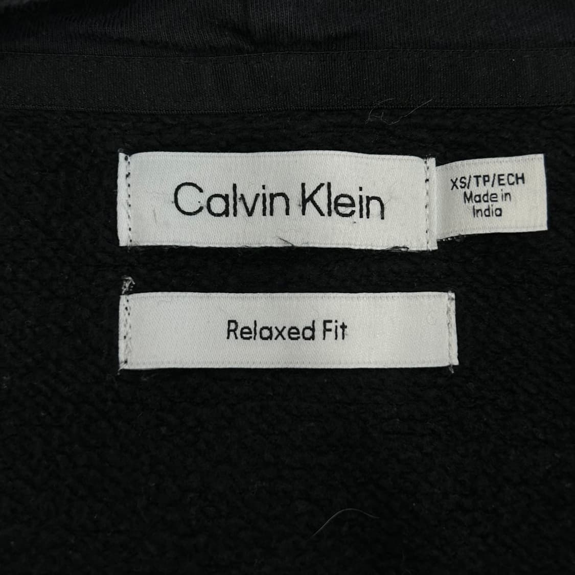Calvin klein 캘빈클라인 CK로고 블랙 후드집업 상품이미지5