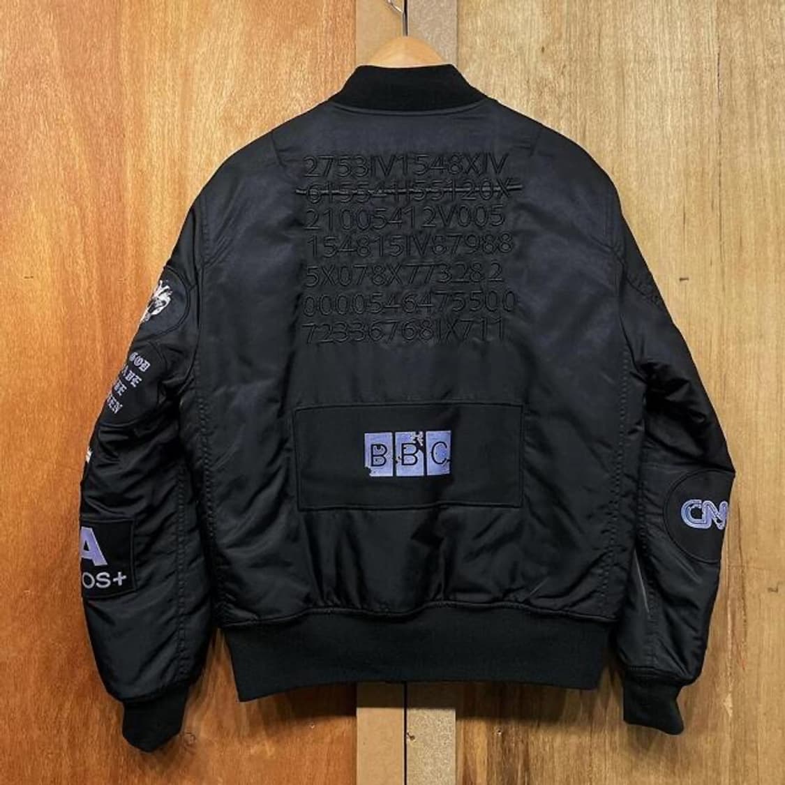 Mr.Gentle W 패치워크 ma-1 자켓 (M) 상품이미지5