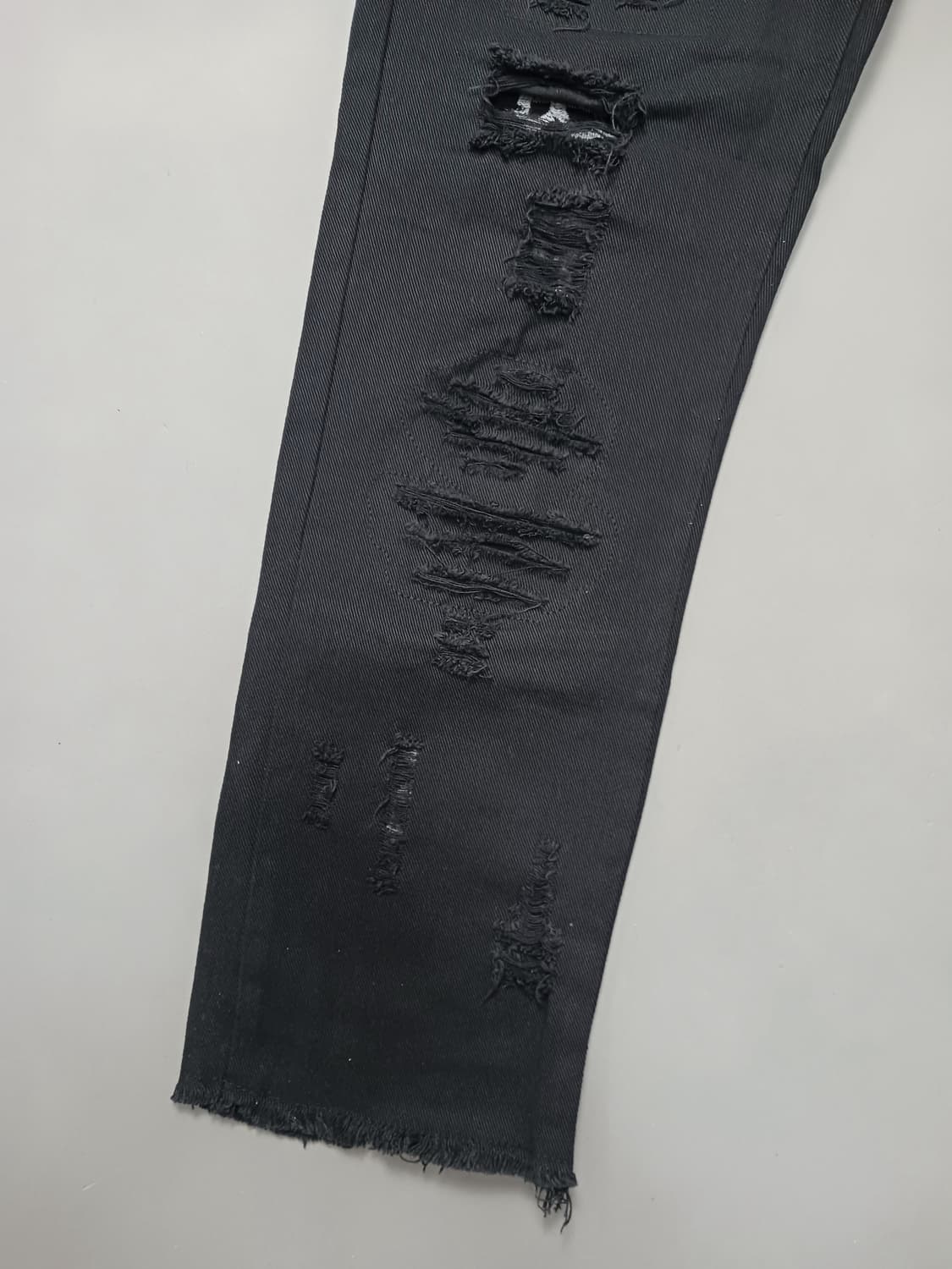 [33] 빈티지 레터링 디스 블랙진 청바지 상품이미지4