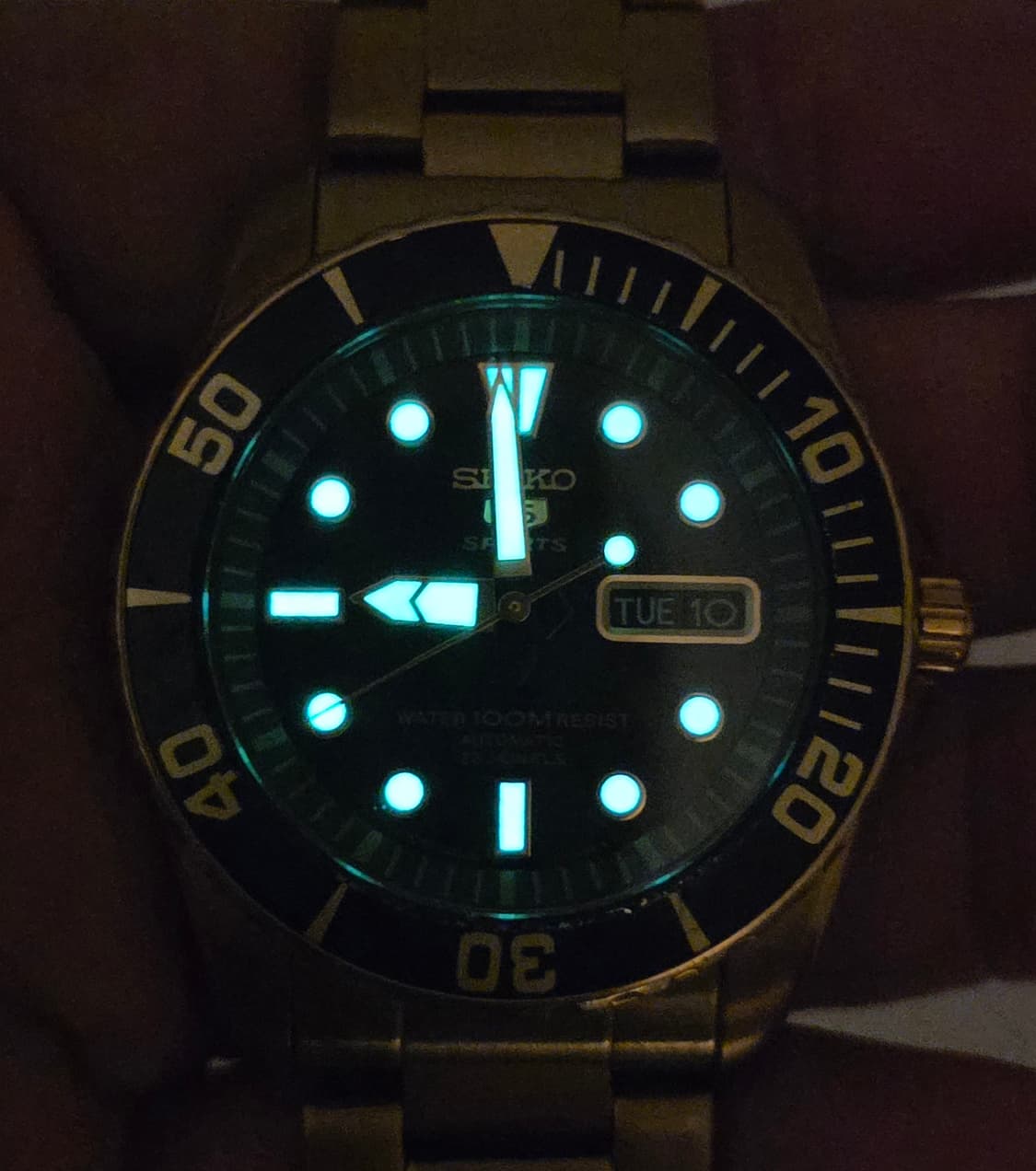 세이코 (SEIKO) SNZF22J1 오토메틱 서버마리너 골드 스켈레톤  상품이미지4