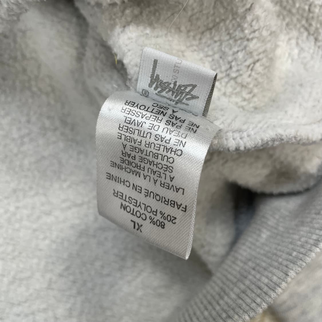 스투시 Stussy 베이직 로고 후드집업 그레이 상품이미지7