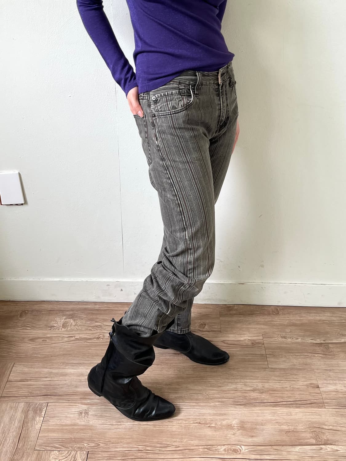 POINTER 스트라이프 데님 팬츠 상품이미지5