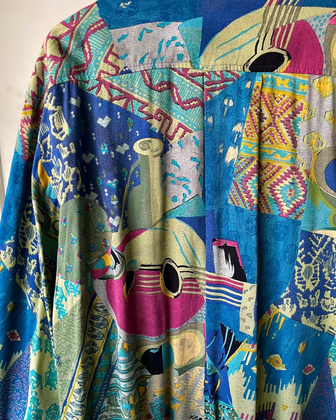 1980-90s Dorn Busch Germany Silk Shirt 상품이미지9