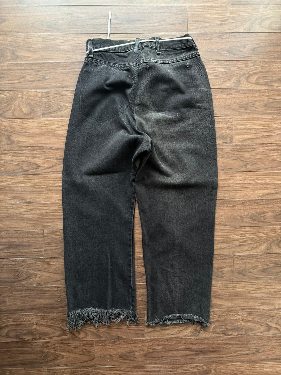 77circa 블랙데님팬츠 상품이미지2