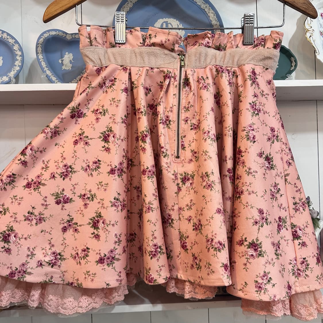 리즈리사 플라워 리본 하이웨스트 스커트 상품이미지4