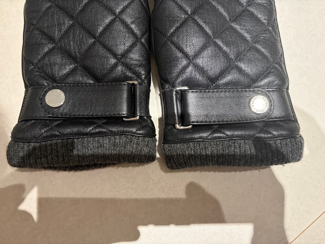 폴로 랄프로렌 퀄팅 가죽장갑 블랙 m  상품이미지7