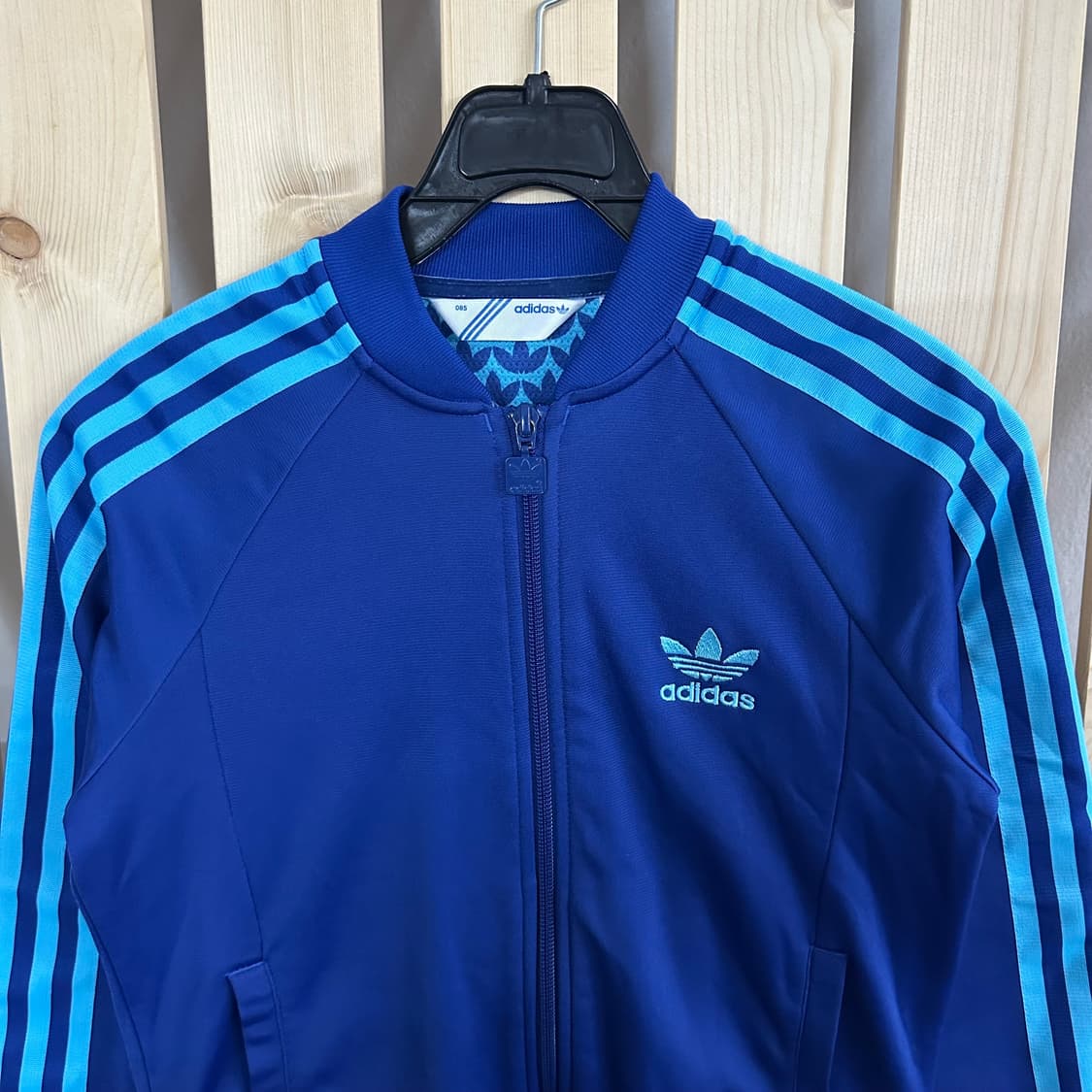(S) 아디다스 슈퍼걸 스카이블루라인 블루 져지 트랙탑 상품이미지3