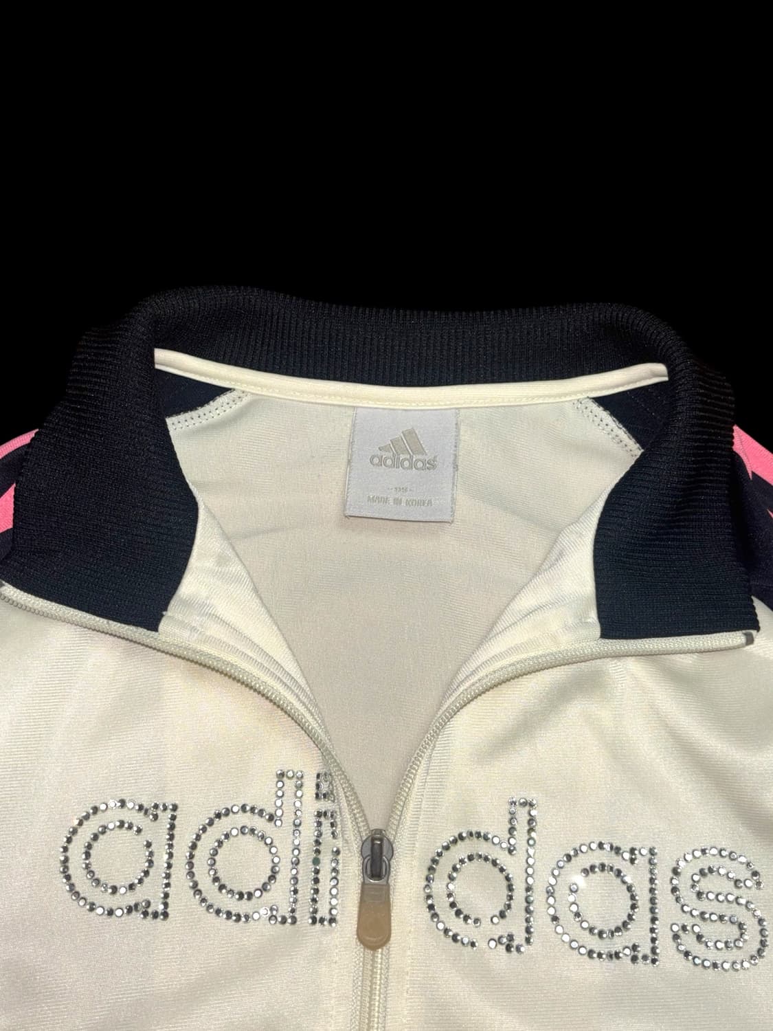 아디다스 y2k 큐빅 블랙 핑크 져지 상품이미지7