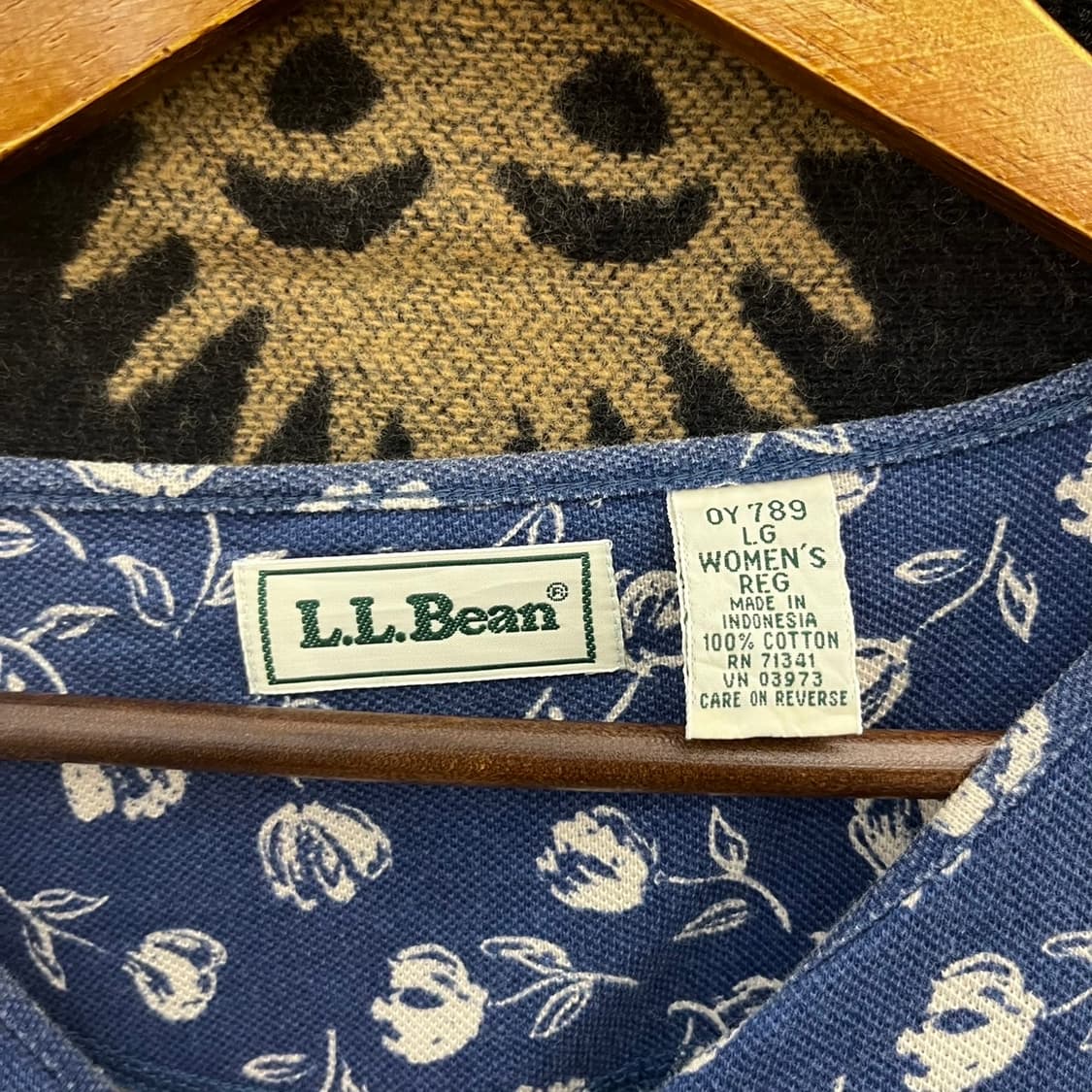 엘엘빈 빈티지 오리엔탈 에스닉 플라워 코지 반팔티 K0116 상품이미지6