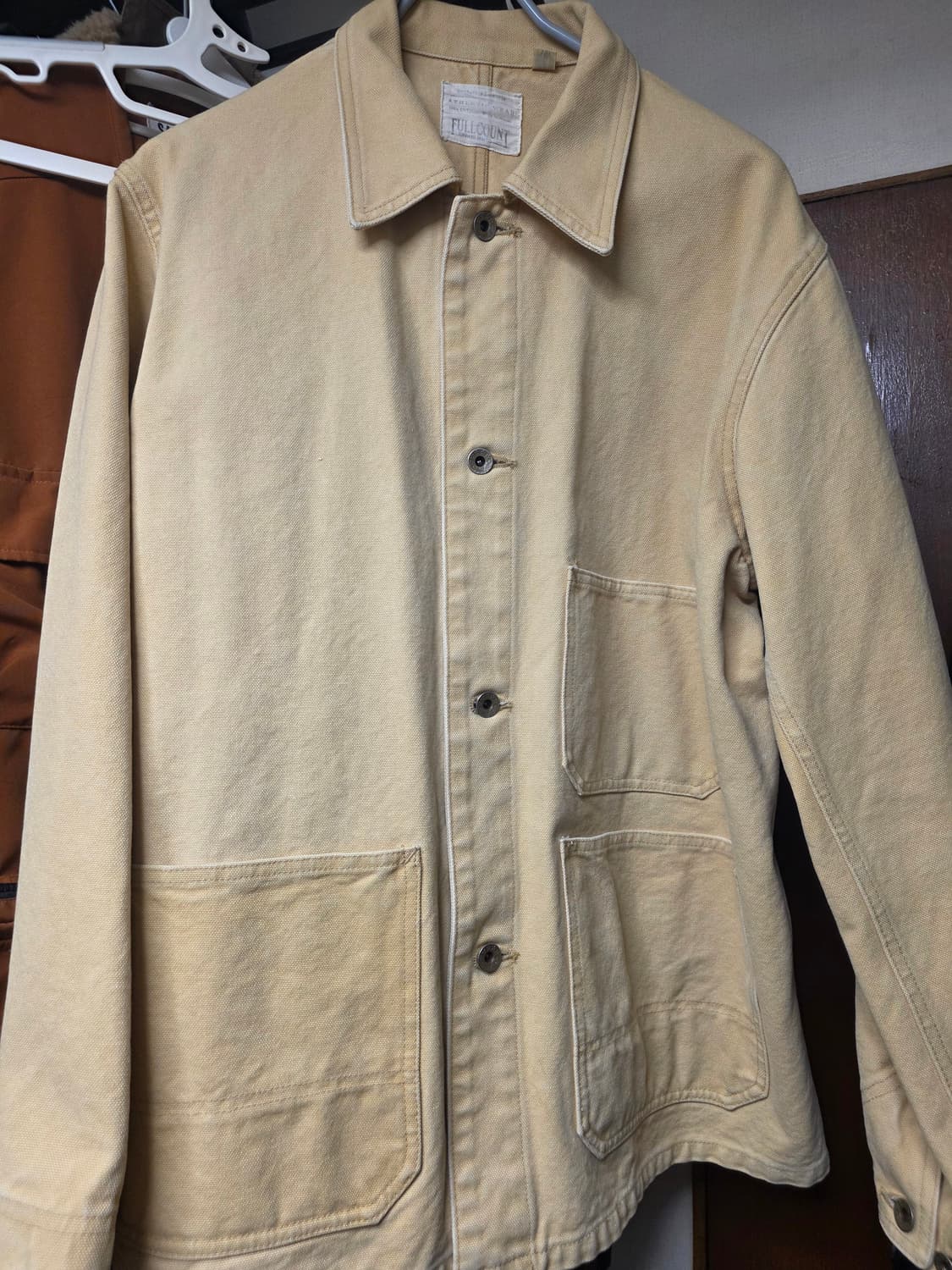 풀카운트 하드 캔버스 머스타드 초어자켓 상품이미지2