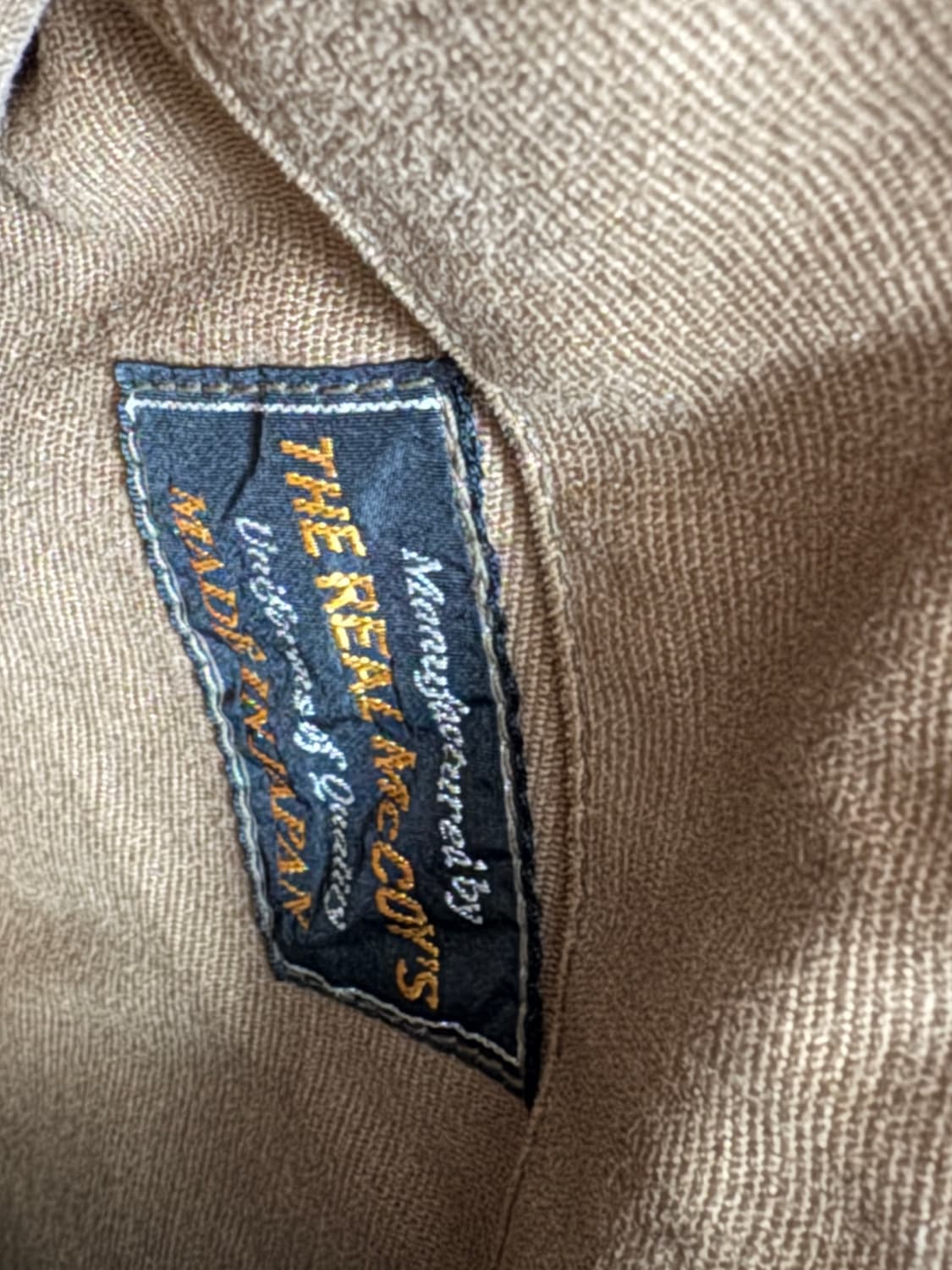 리얼맥코이 N-1 덱자켓 카키 상품이미지4