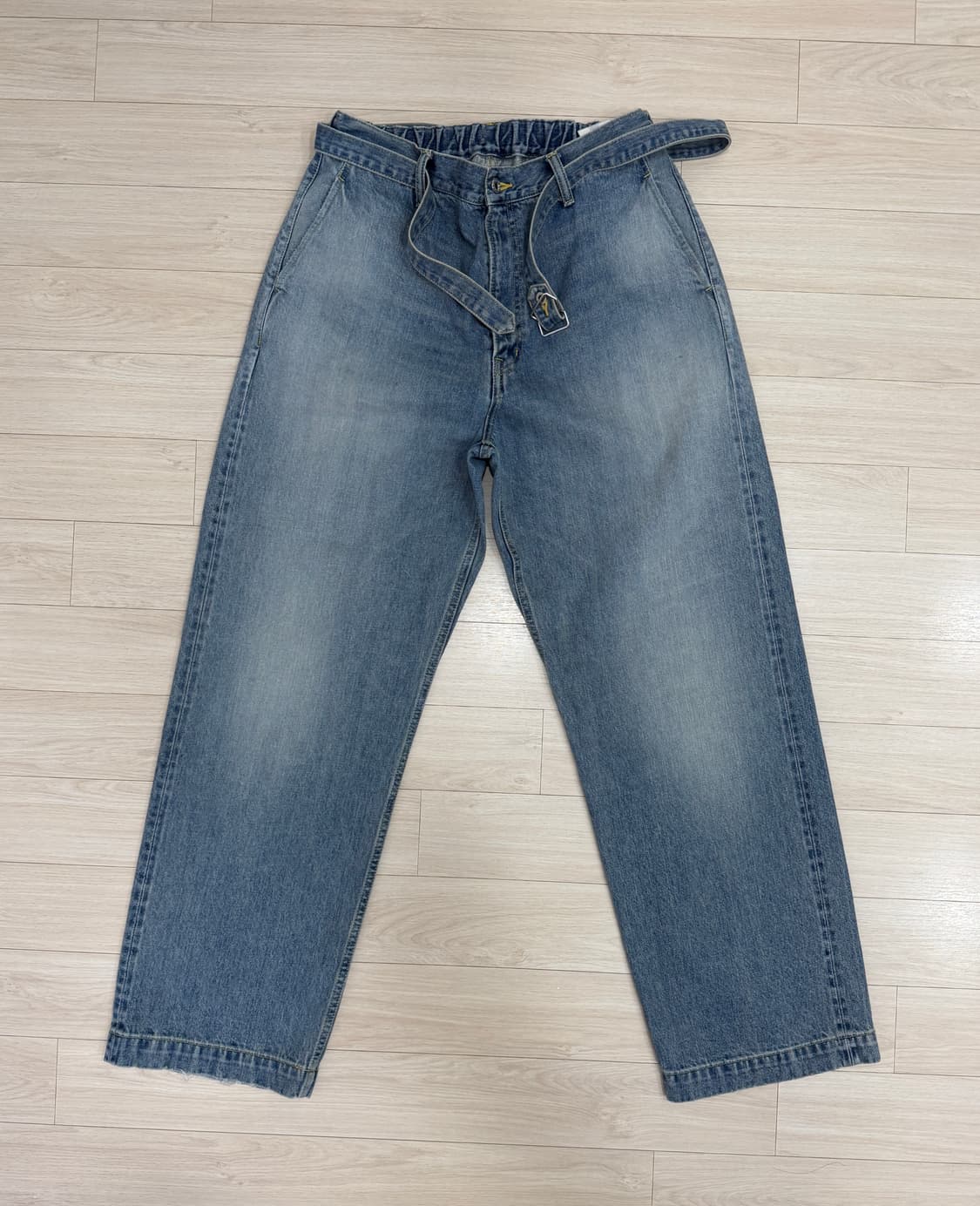 요코사카모토 벨티드 데님 팬츠 Ko I 상품이미지2