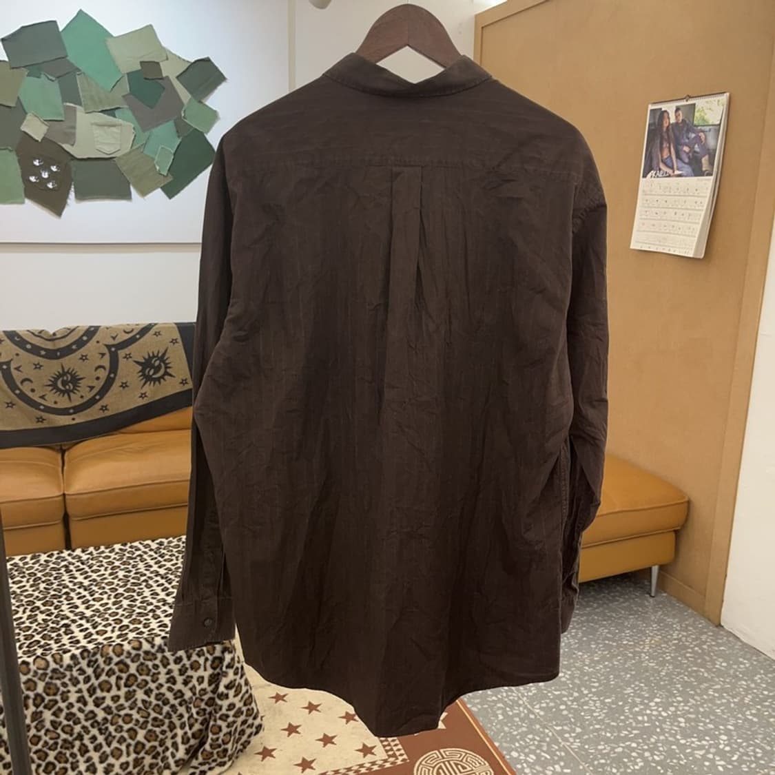 버버리 올드빈티지 캐주얼 스트라이프 컨트리 셔츠 XL C09558 상품이미지4