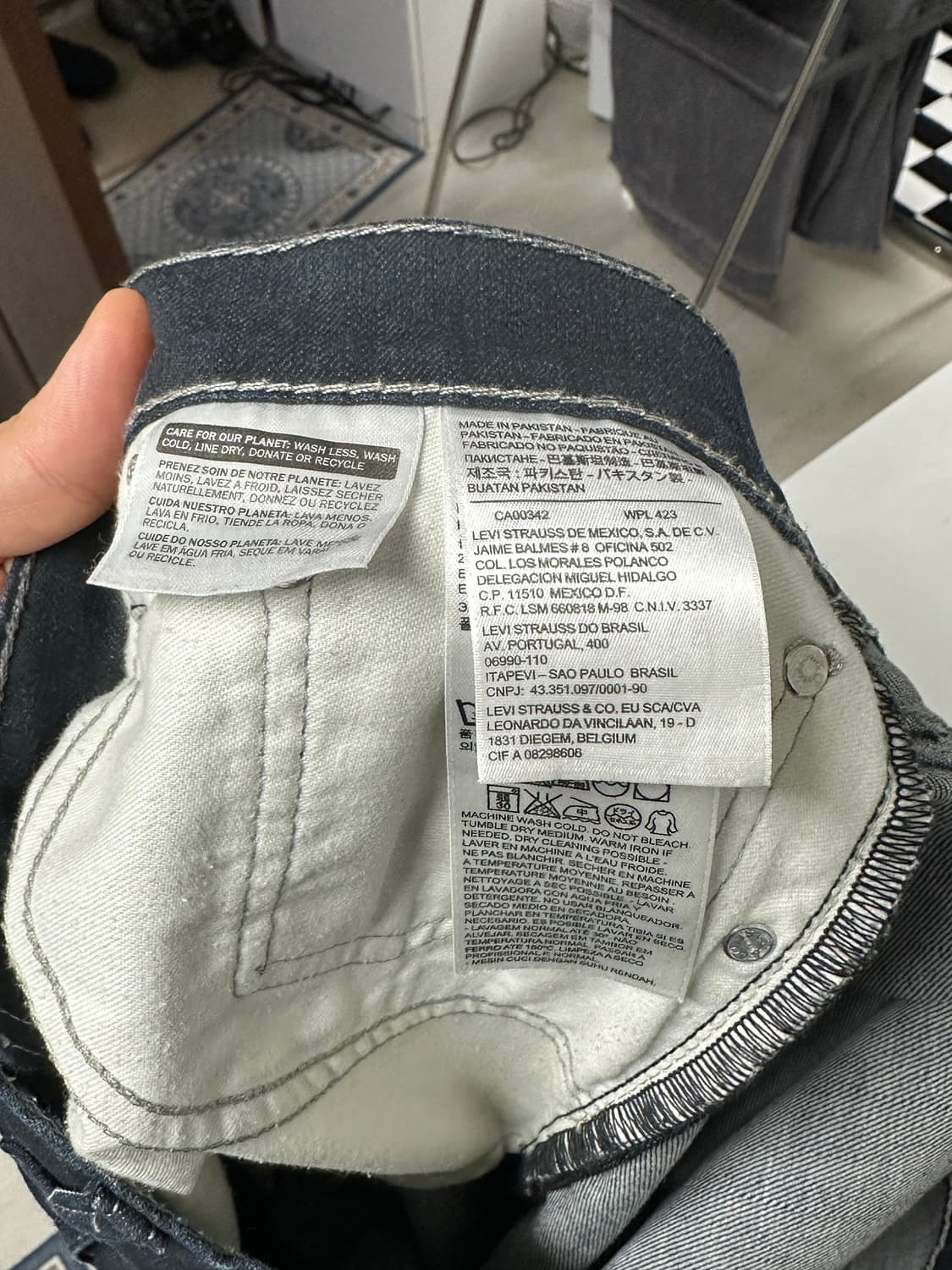 리바이스 504 스티치 데님팬츠 청바지 상품이미지6