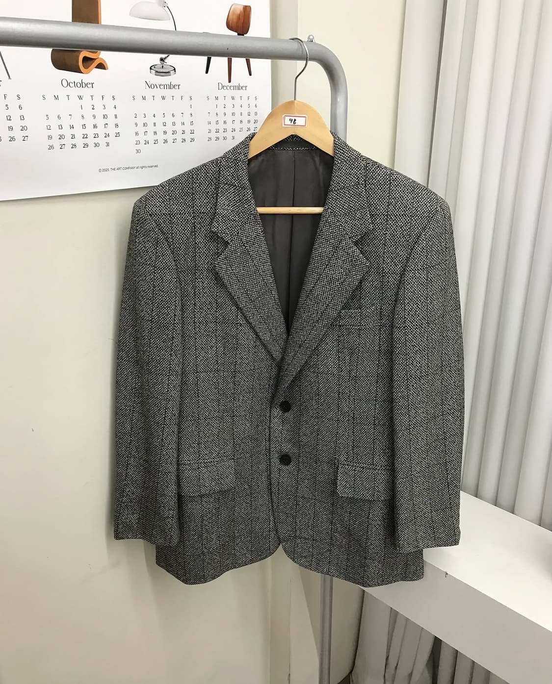 버버리 체크 대디핏 울 자켓 상품이미지1