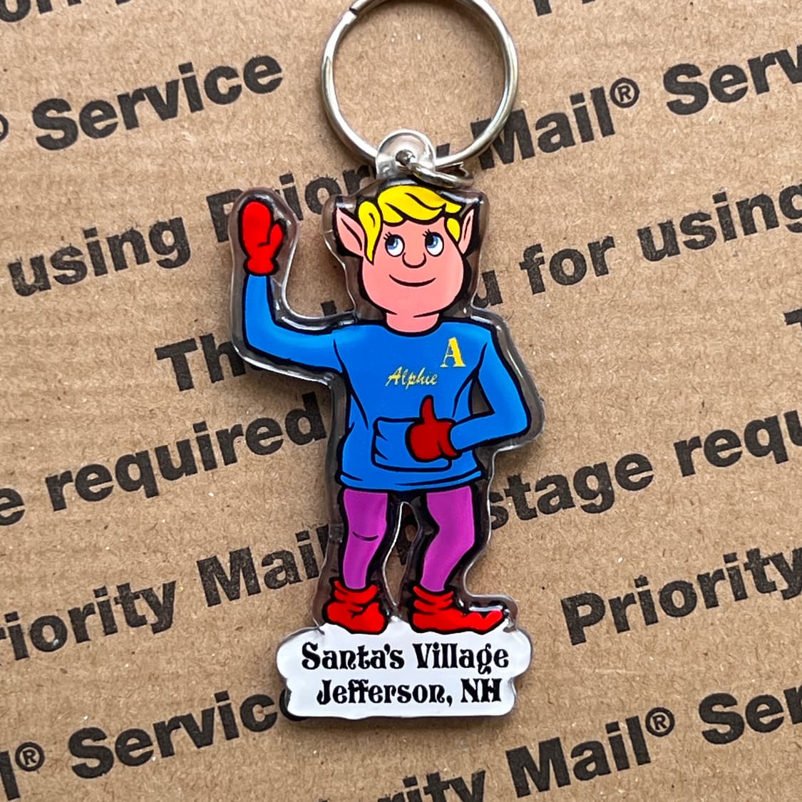 90s vtg Santa’s Village Elf Keyring 상품이미지2