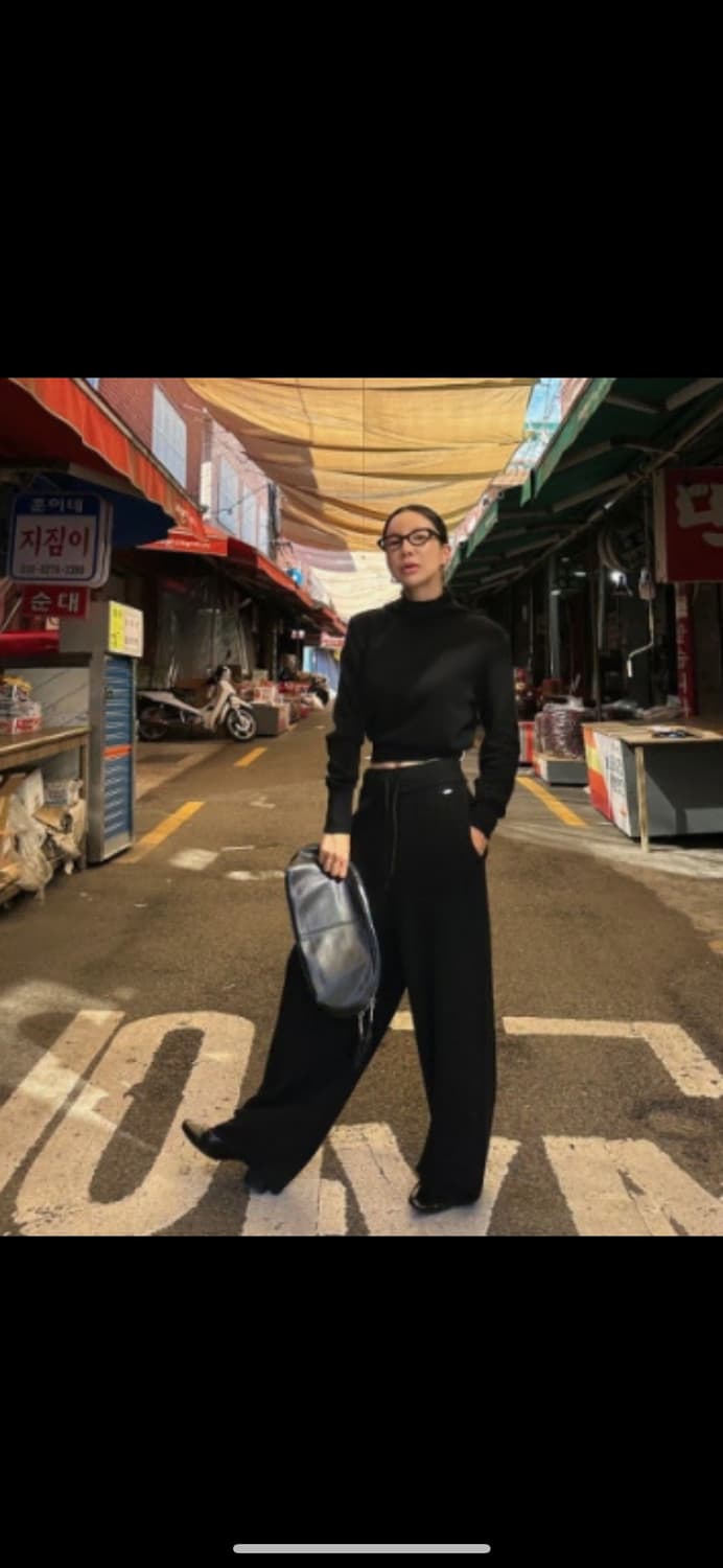 드노리타 하이엔드 메리노 니트m, 팬츠(long) 블랙 셋업 상품이미지5