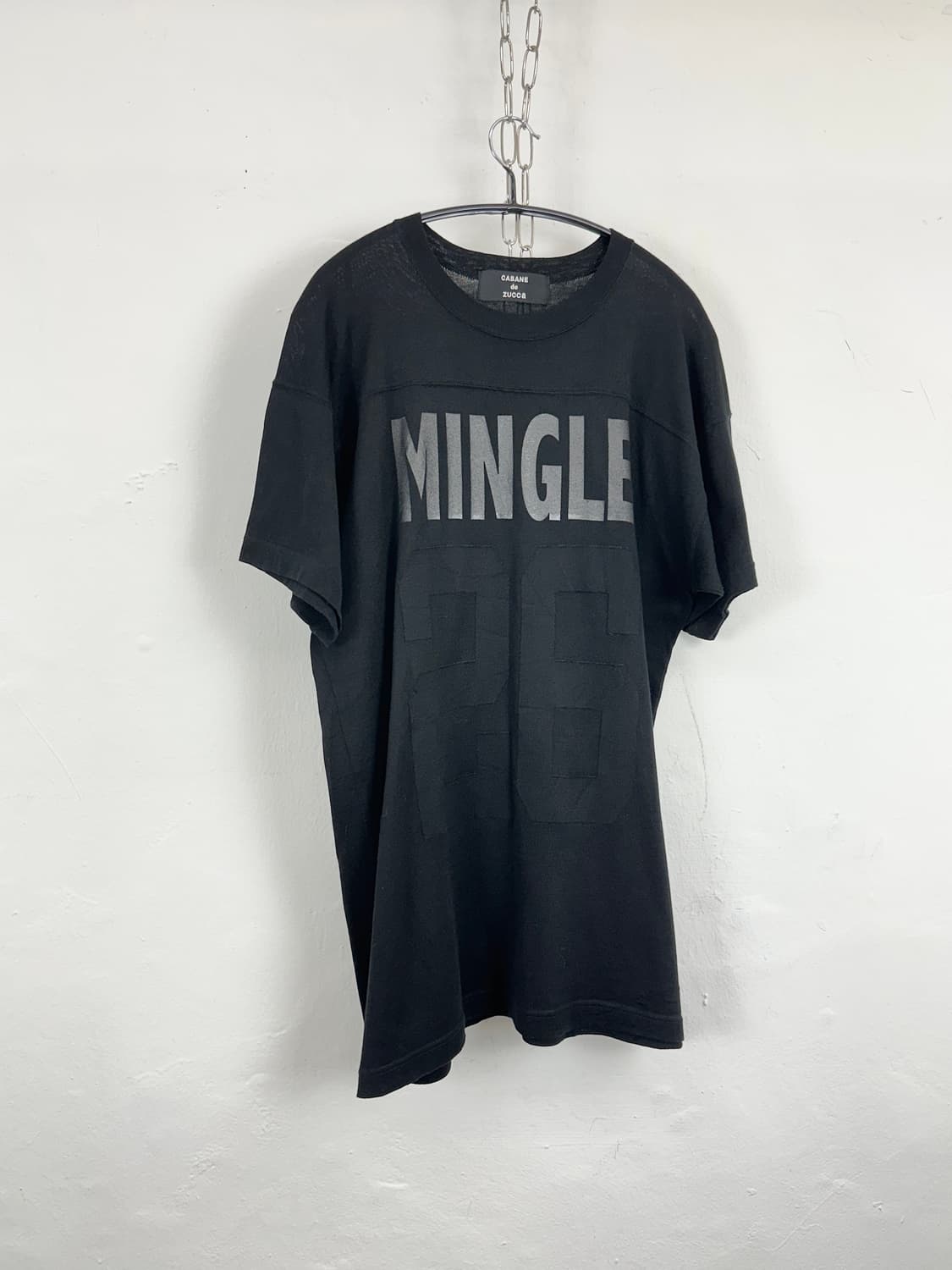 Cabane de Zucca Knit Lettering Short Sle 상품이미지1