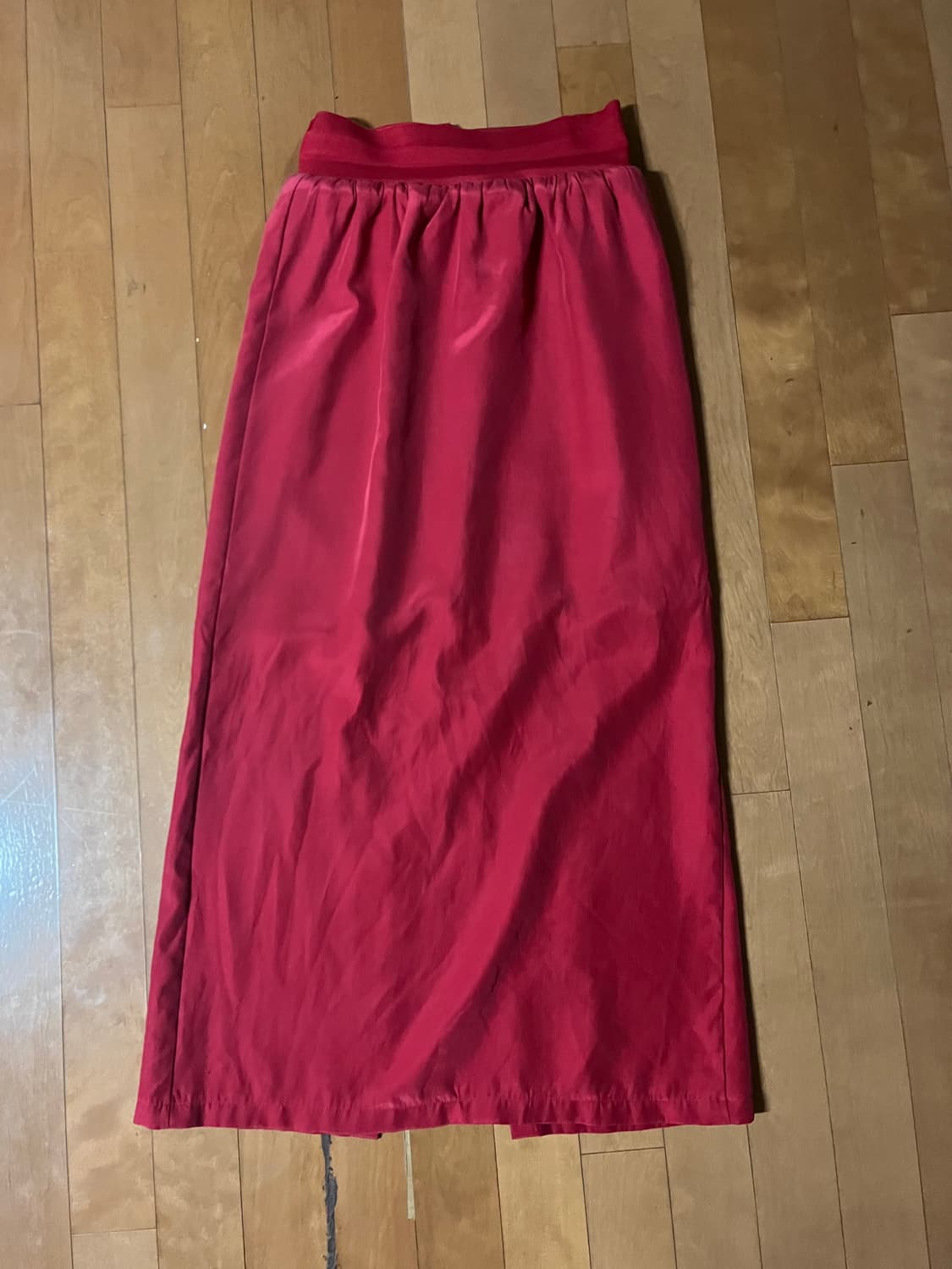 Eonts silk cusion skirt (red) 에옹쓰 실크 스커트 상품이미지3