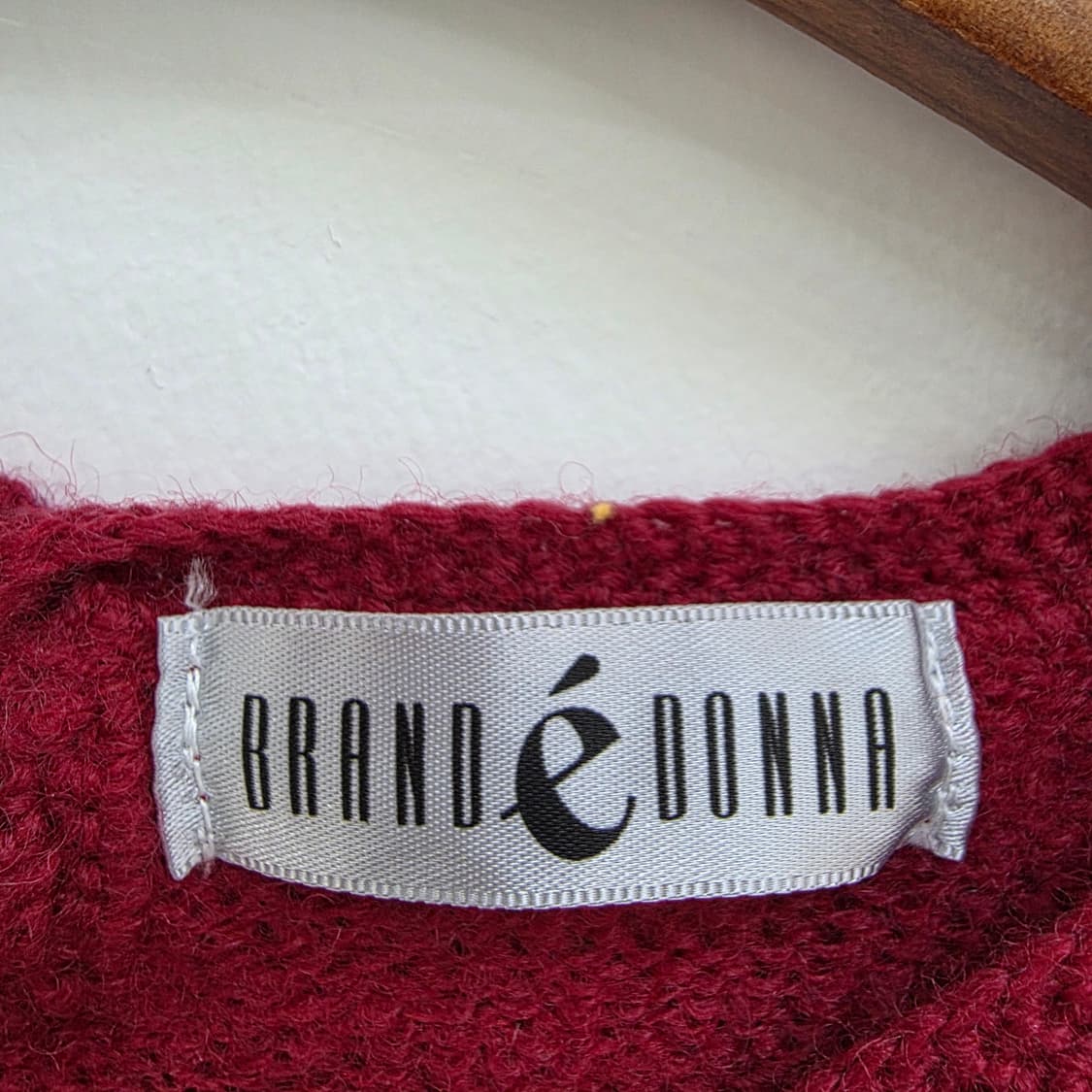 울100 딥레드 플라워 크로셰 니트 상품이미지8